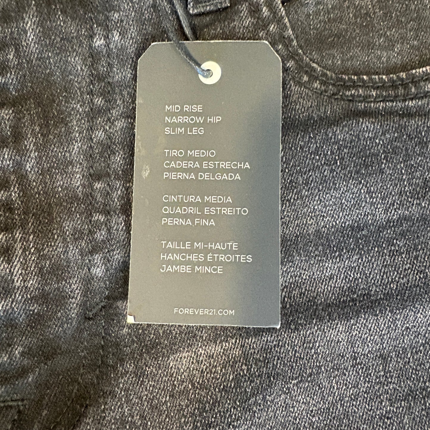Forever 21 Men’s Slim Jeans 32x32 Black Wash Stretch Denim Modern Casual Pants NWT