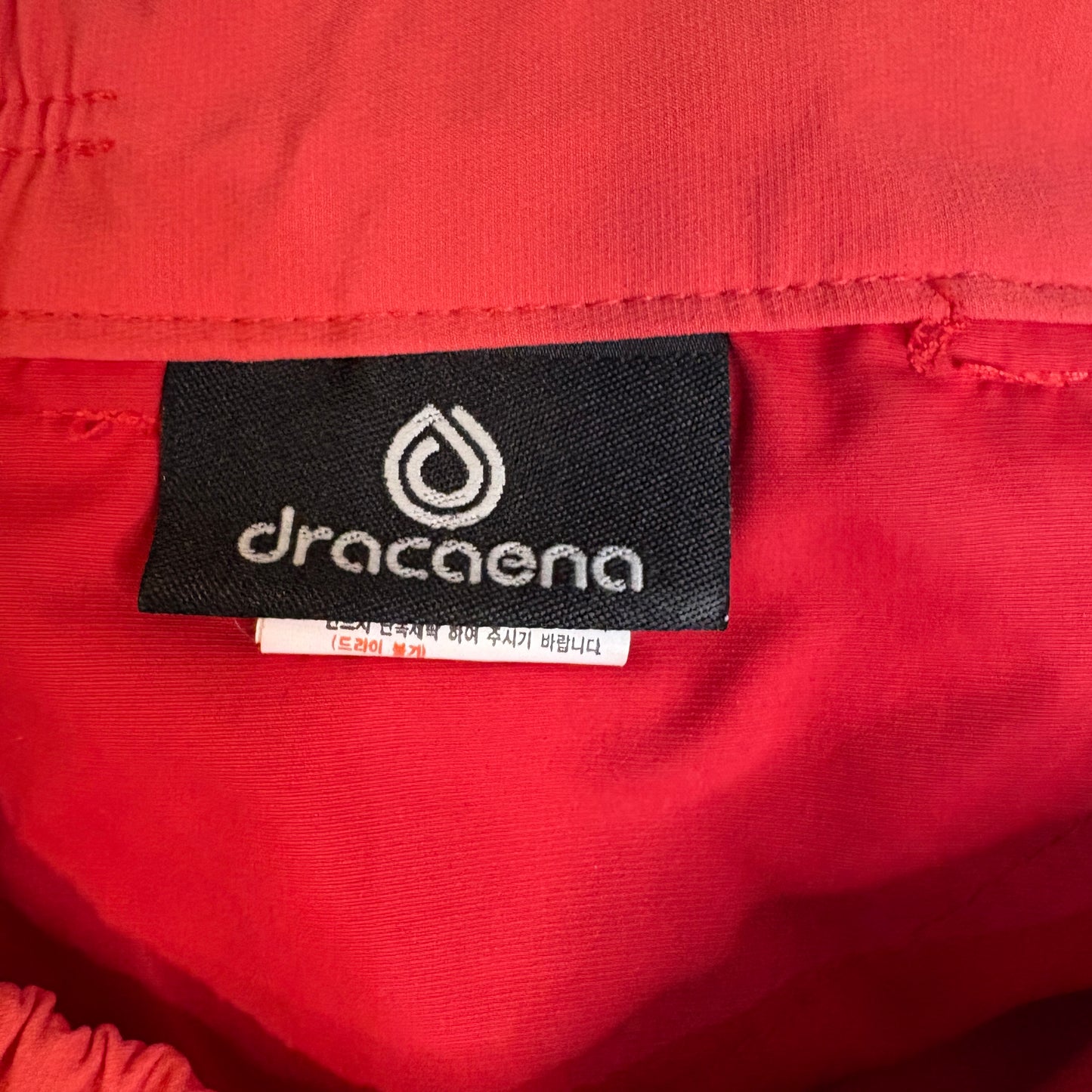Dracaena Men’s Red Polyester Shorts Size 27 Elastic Waist Casual Outdoor Sportswear