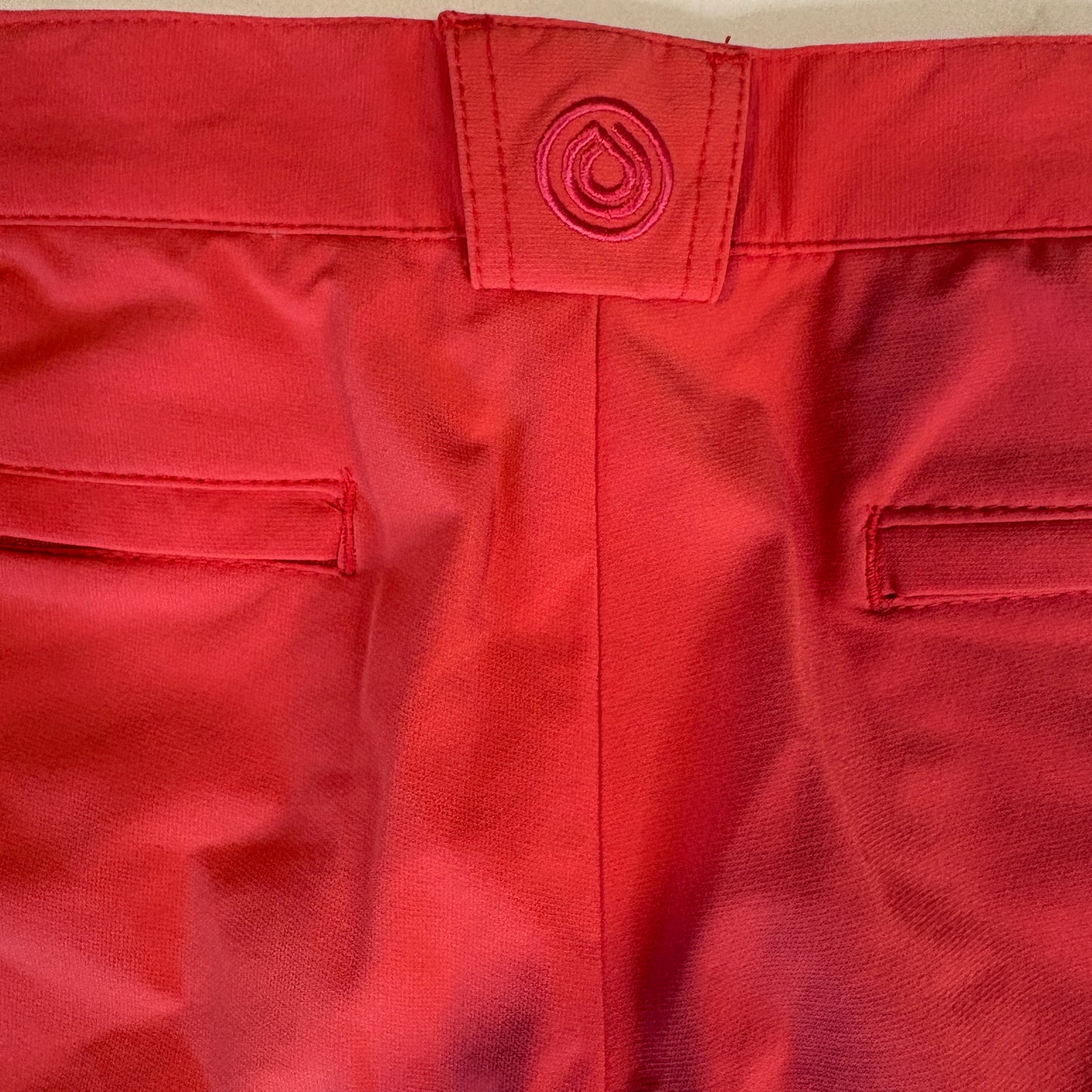 Dracaena Men’s Red Polyester Shorts Size 27 Elastic Waist Casual Outdoor Sportswear