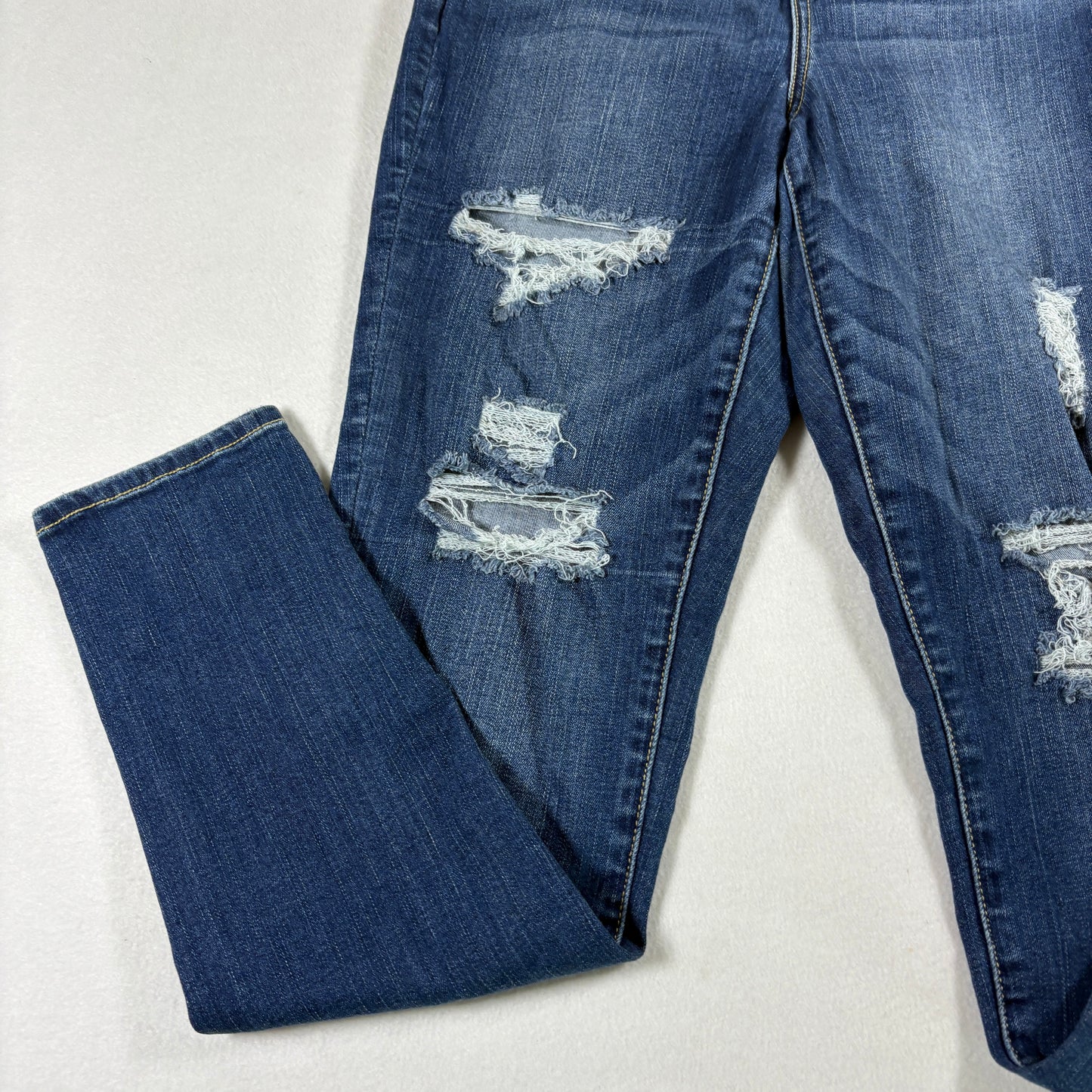 American Eagle Womens Jeans 10 Regular Distressed Ripped Next Level Stretch