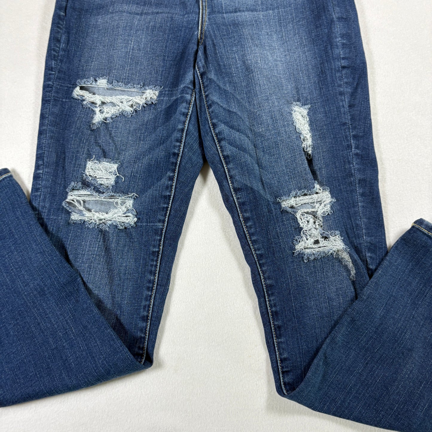 American Eagle Womens Jeans 10 Regular Distressed Ripped Next Level Stretch