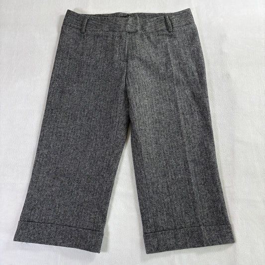 Womens Tweed Capri Pants Yumi Mazao 44 Fits Like 33X19 Herringbone Crop France