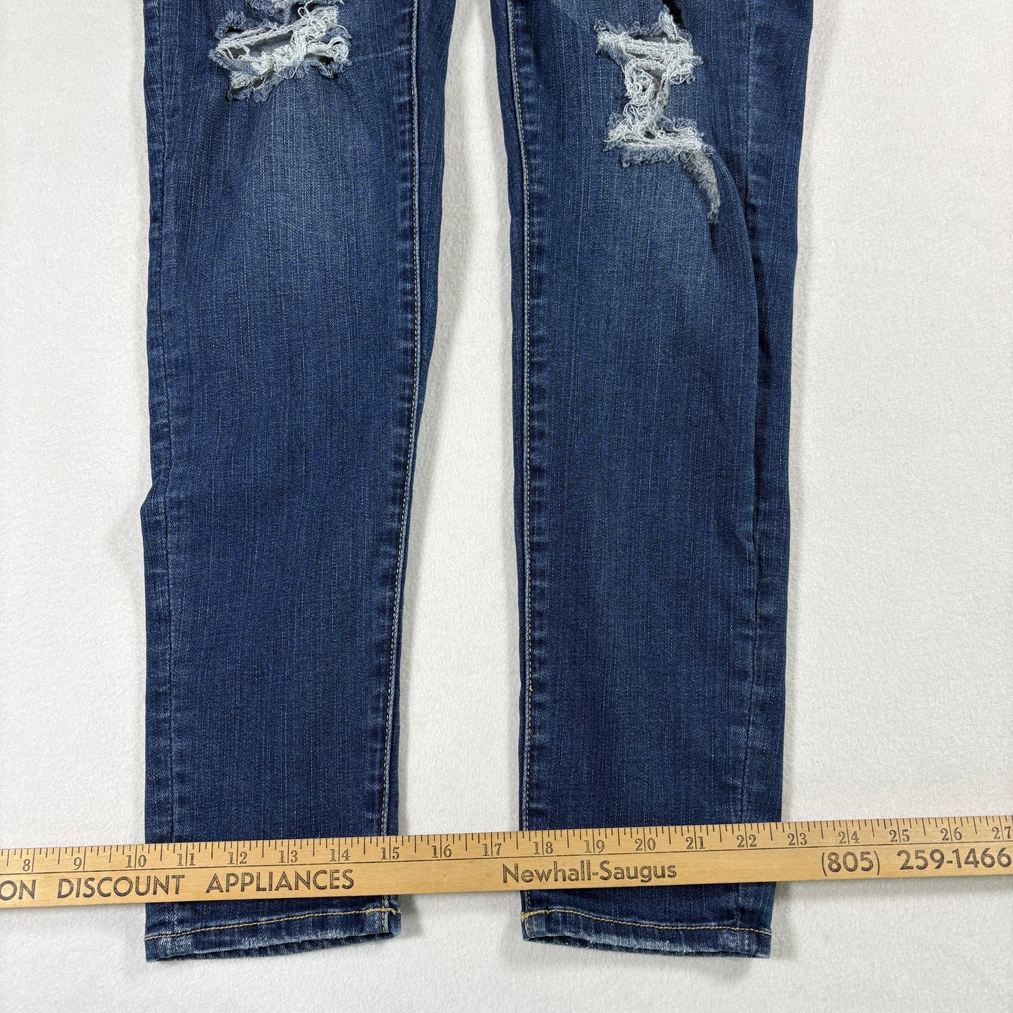 American Eagle Womens Jeans 10 Regular Distressed Ripped Next Level Stretch
