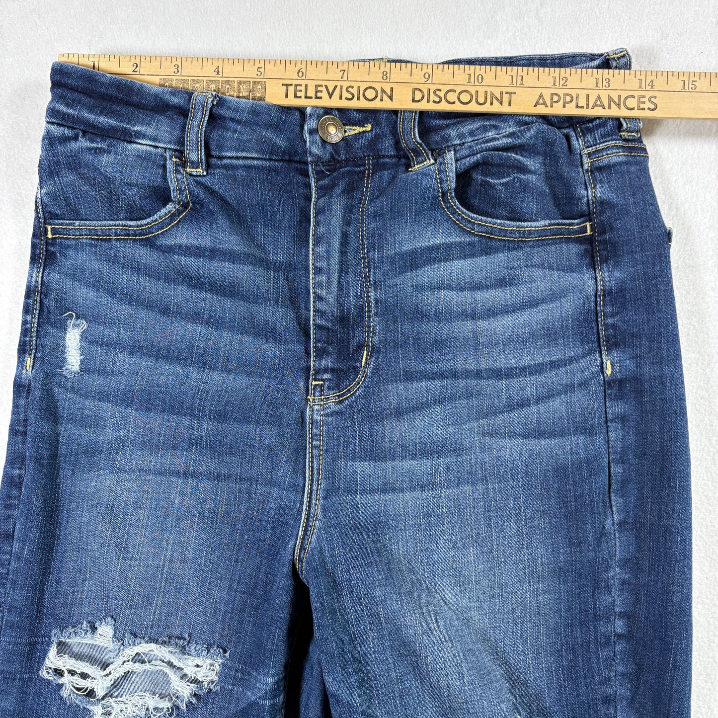 American Eagle Womens Jeans 10 Regular Distressed Ripped Next Level Stretch