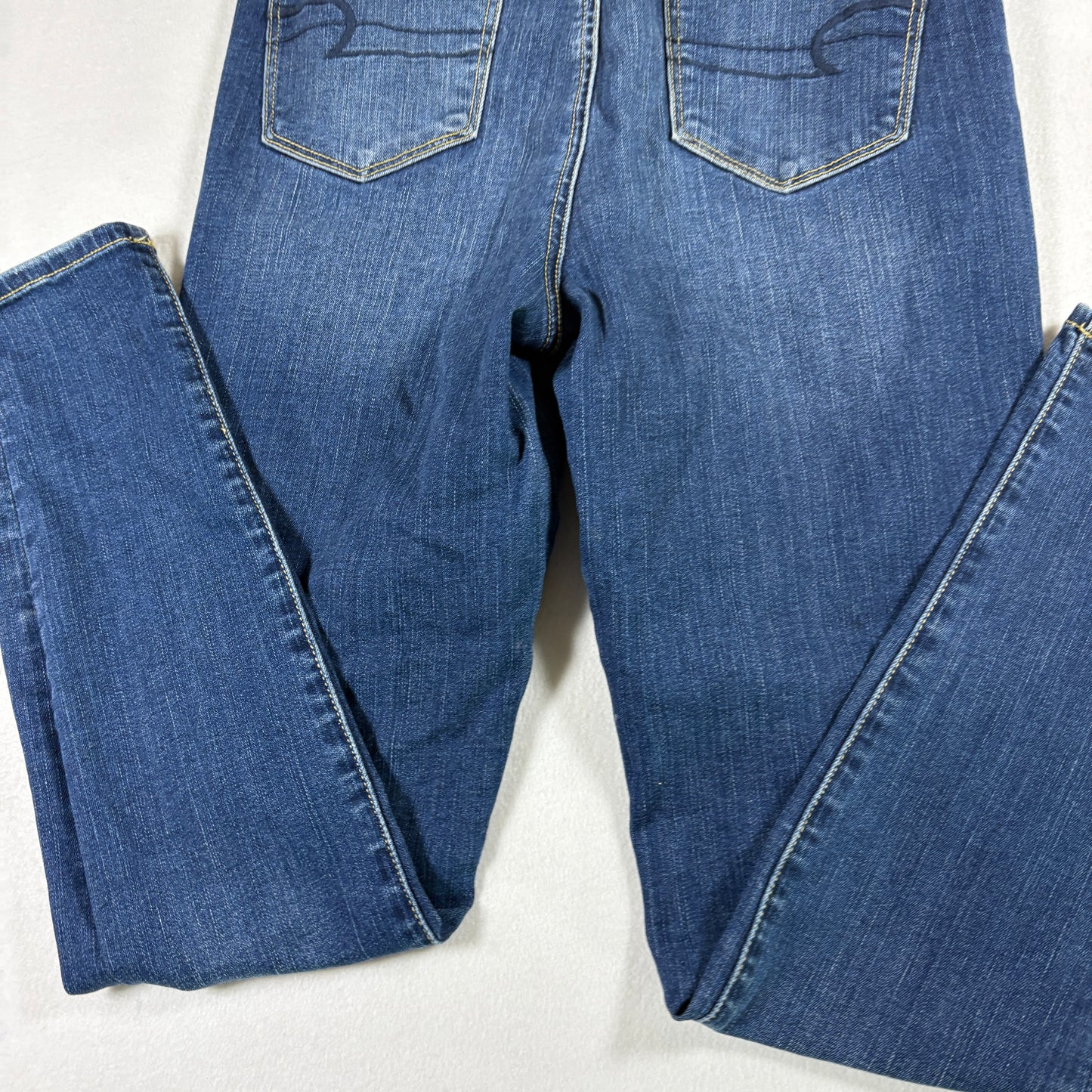 American Eagle Womens Jeans 10 Regular Distressed Ripped Next Level Stretch