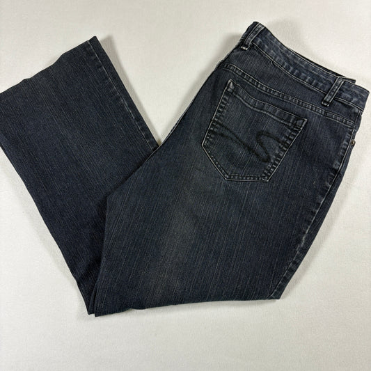 Liz Claiborne Womens Jeans 18W Plus Size Stretch Dark Wash Denim Bootcut Y2K