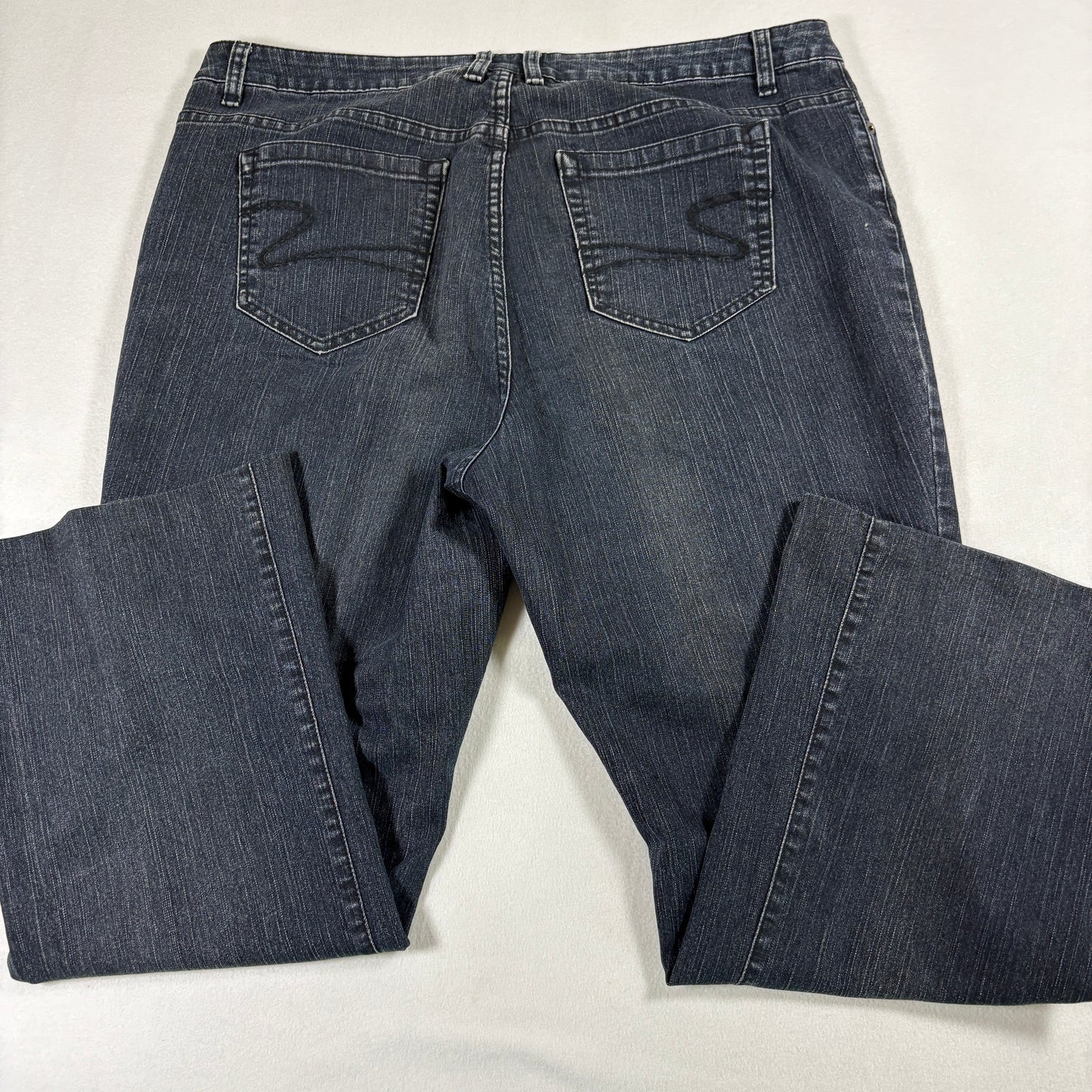 Liz Claiborne Womens Jeans 18W Plus Size Stretch Dark Wash Denim Bootcut Y2K