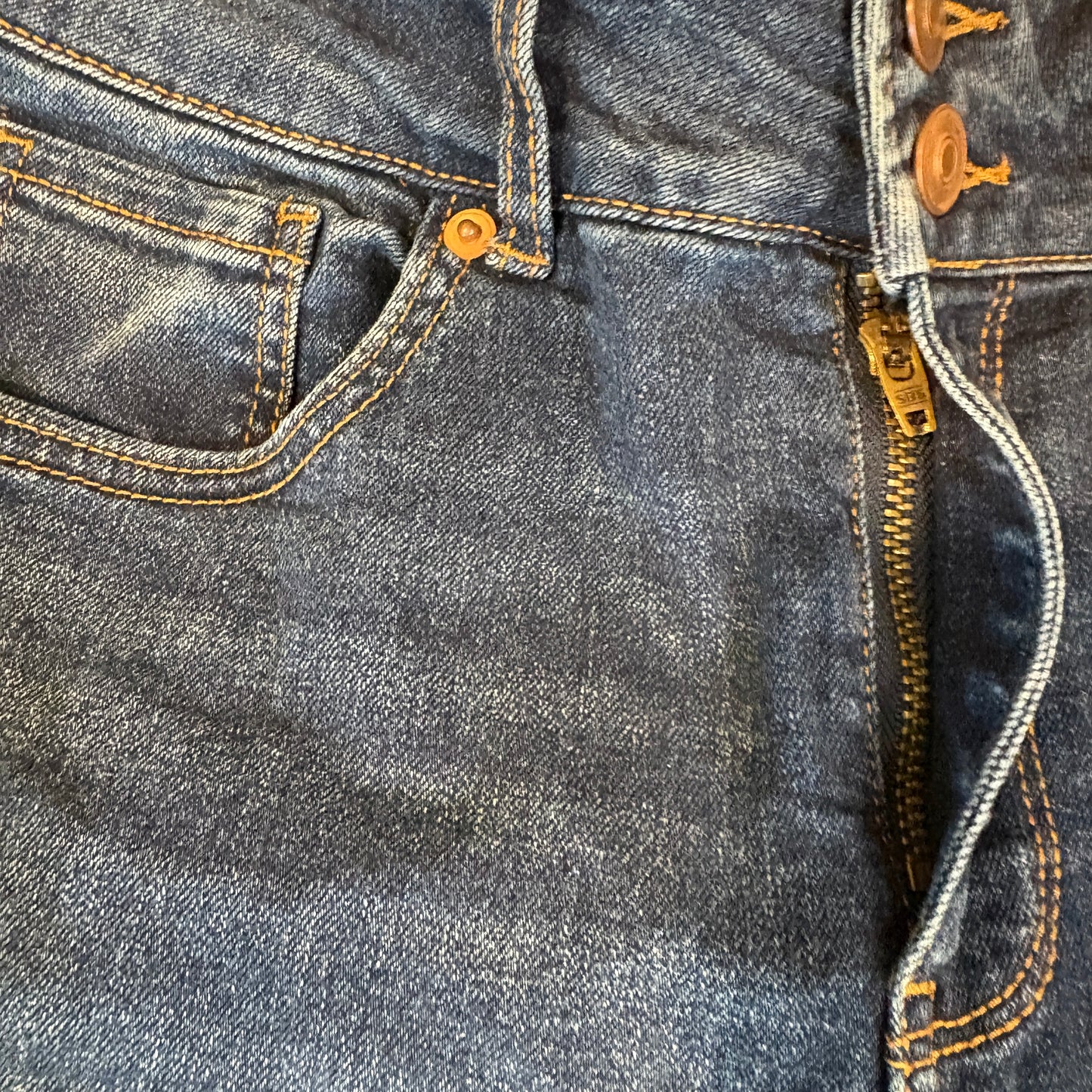 No Boundaries Women’s 9 Baggy Bootcut Flare Jeans Dark Wash Stretch Casual Denim