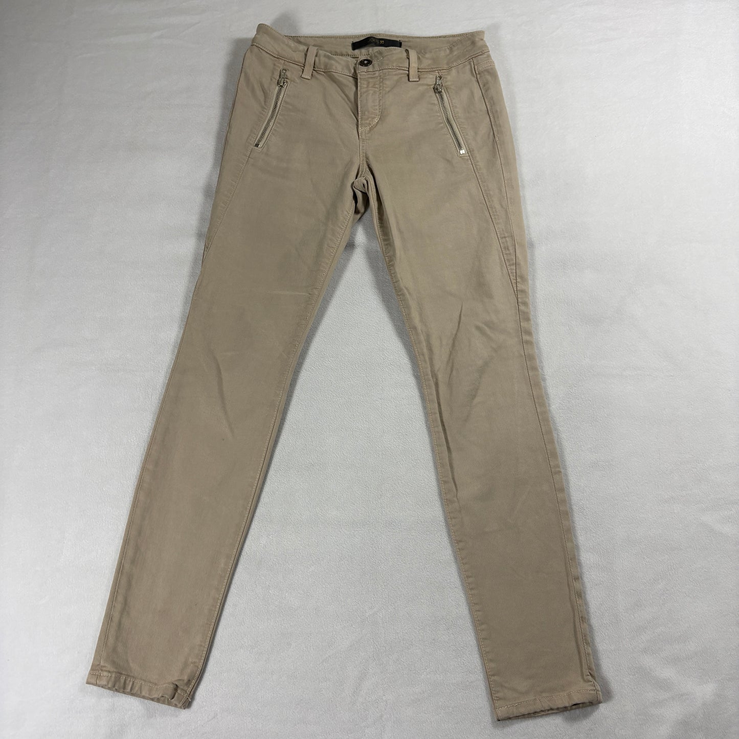 Joe’s Jeans Women’s W27 Beige Skinny Zip Pocket Stretch Pants Mid Rise