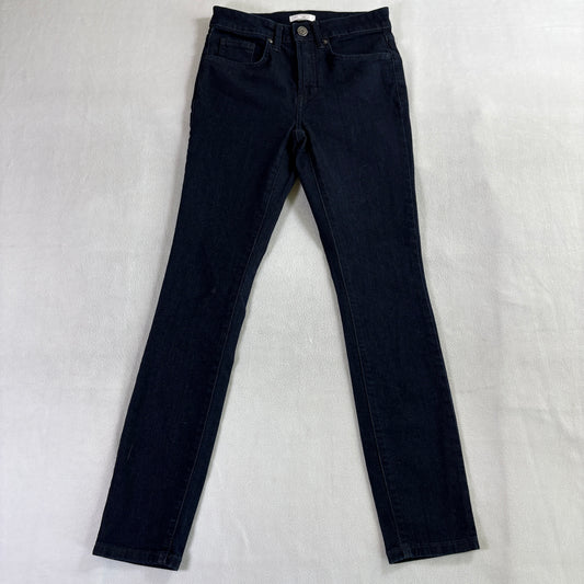 Womens High Rise Skinny Jeans LC Lauren Conrad 2 Fits 26X28 Dark Wash Stretch
