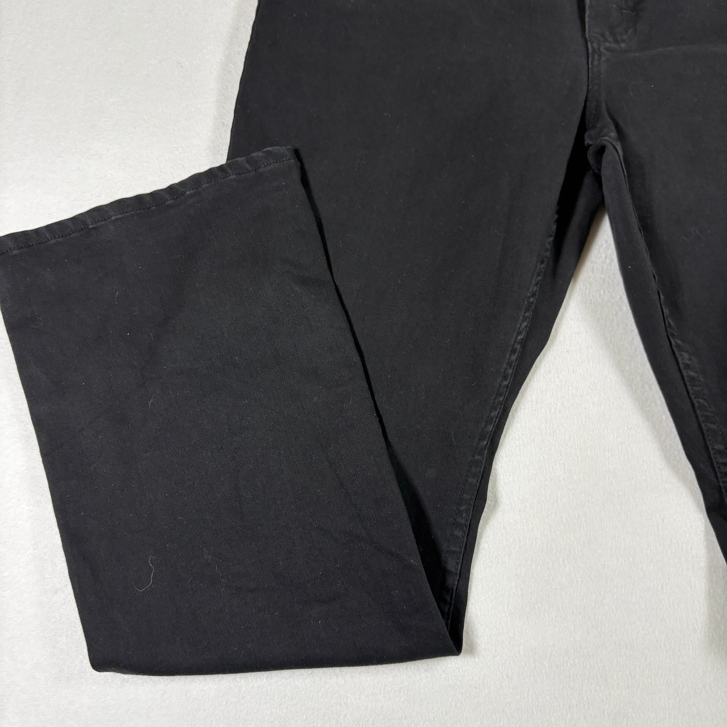 Lee Womens Jeans 14P Black Bootcut Mid Rise Regular Fit Stretch Denim Y2K