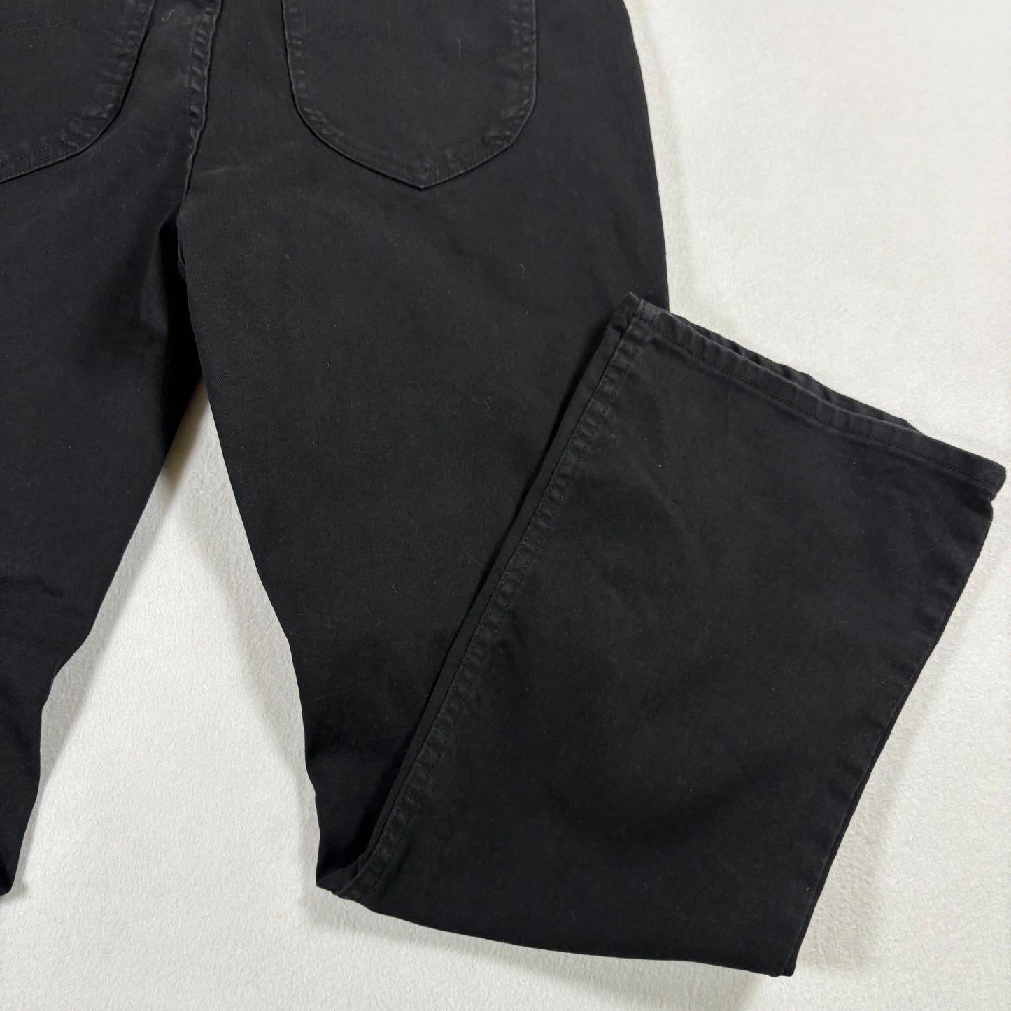 Lee Womens Jeans 14P Black Bootcut Mid Rise Regular Fit Stretch Denim Y2K