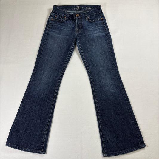7 For All Mankind Jeans Womens 24 Bootcut Blue Stretch Denim Y2K Retro Wash LA!!