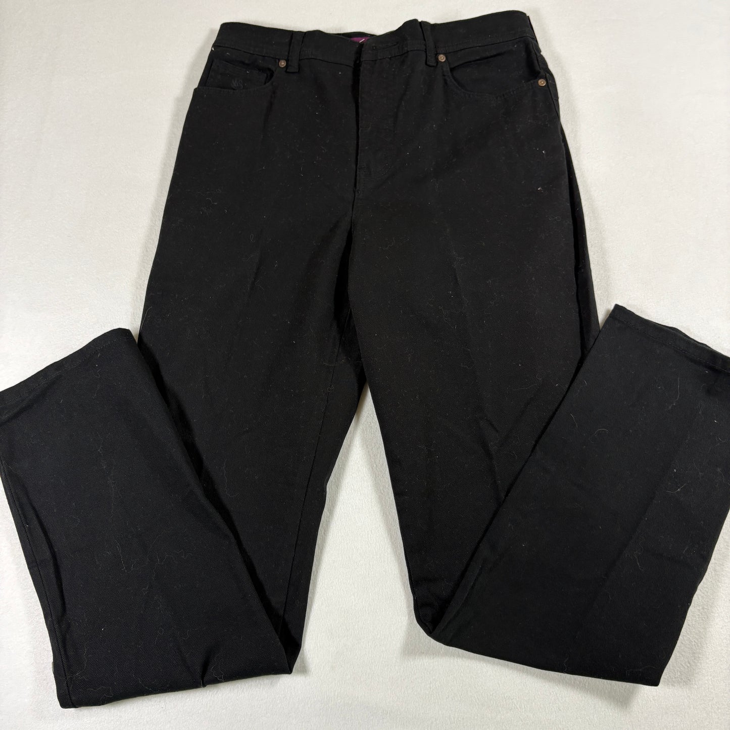 Gloria Vanderbilt Womens Jeans 8 Black High Rise Slim Tapered Stretch Denim