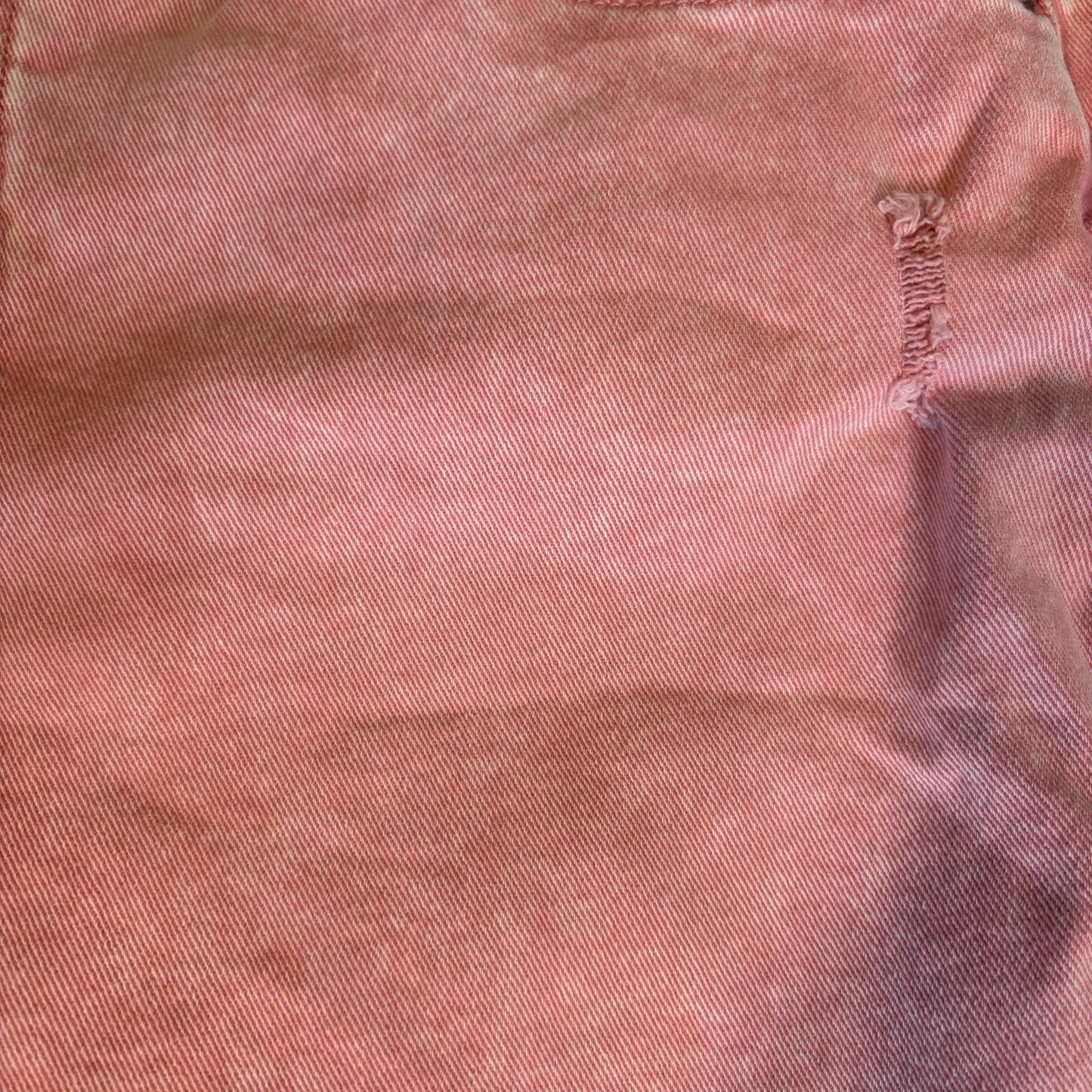 Time and Tru Women’s 14 Baggy Jeans Pink Acid Wash Frayed Hem Mid Rise Casual Denim