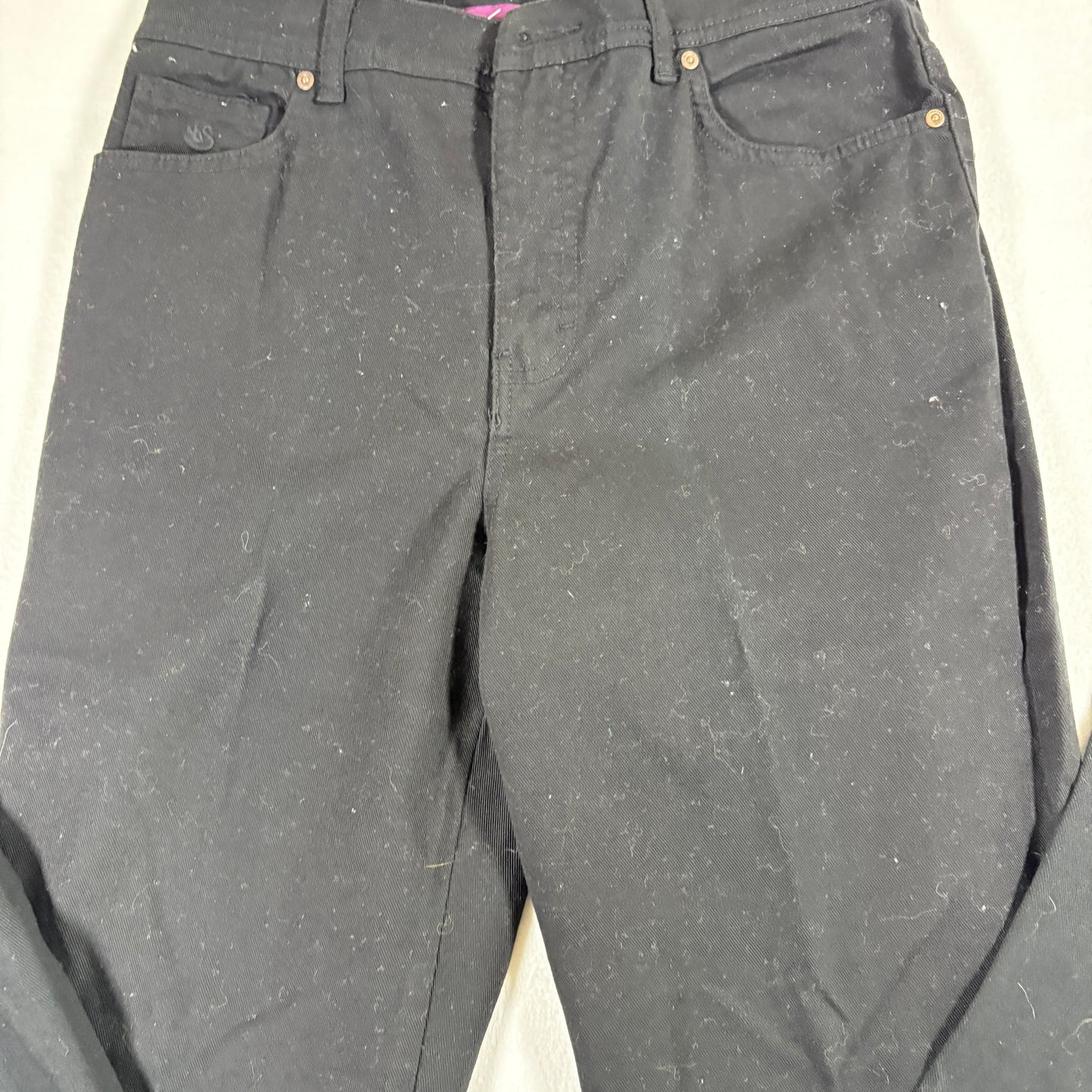 Gloria Vanderbilt Womens Jeans 8 Black High Rise Slim Tapered Stretch Denim