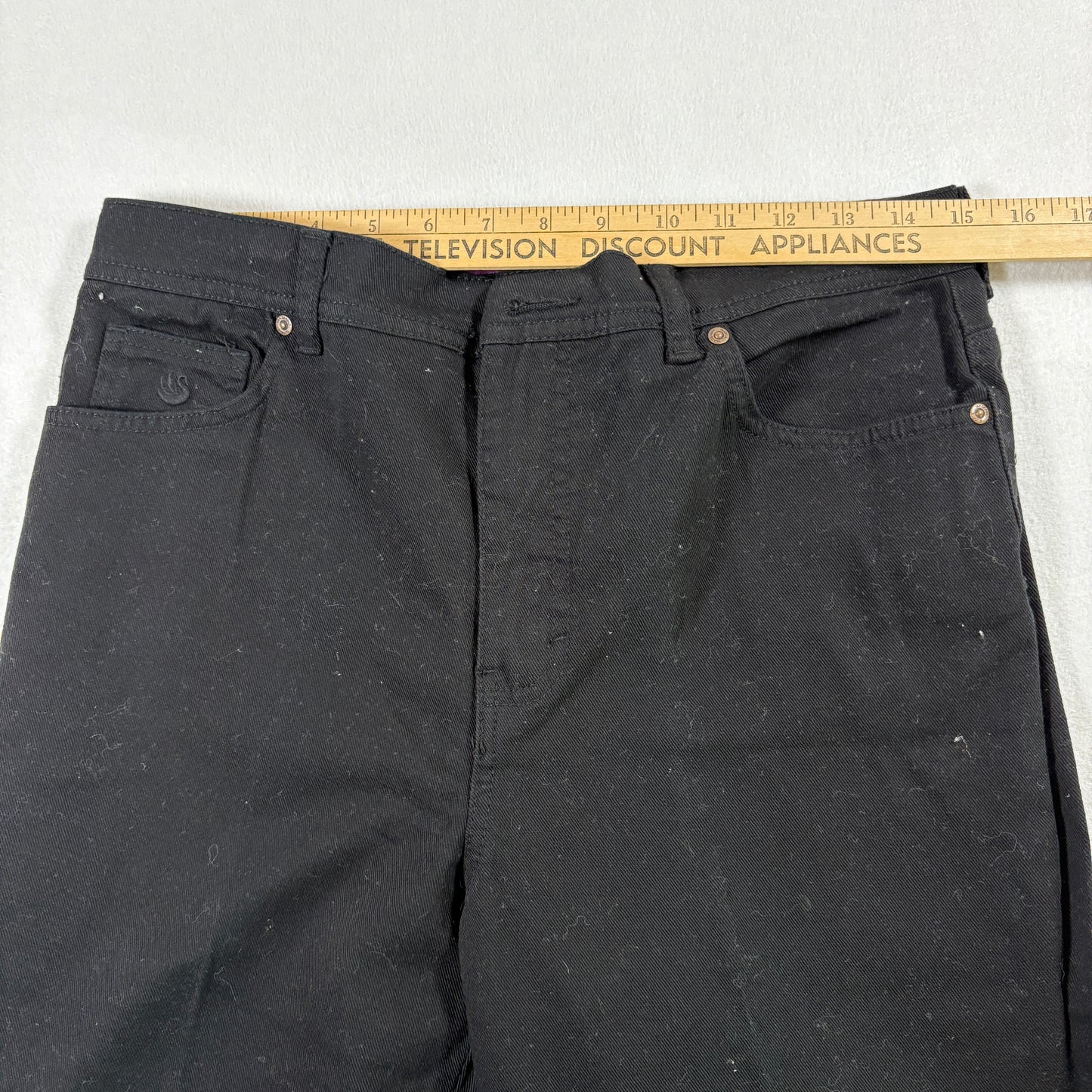 Gloria Vanderbilt Womens Jeans 8 Black High Rise Slim Tapered Stretch Denim