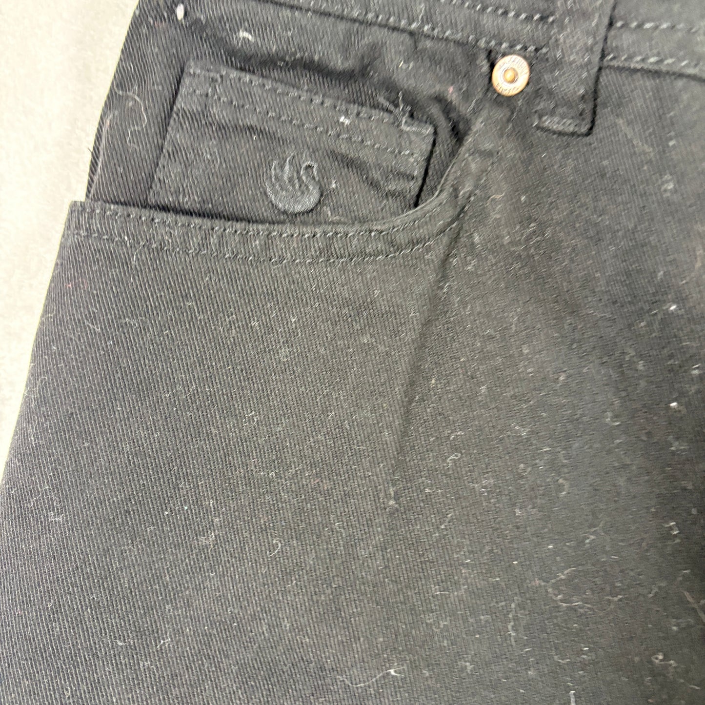 Gloria Vanderbilt Womens Jeans 8 Black High Rise Slim Tapered Stretch Denim