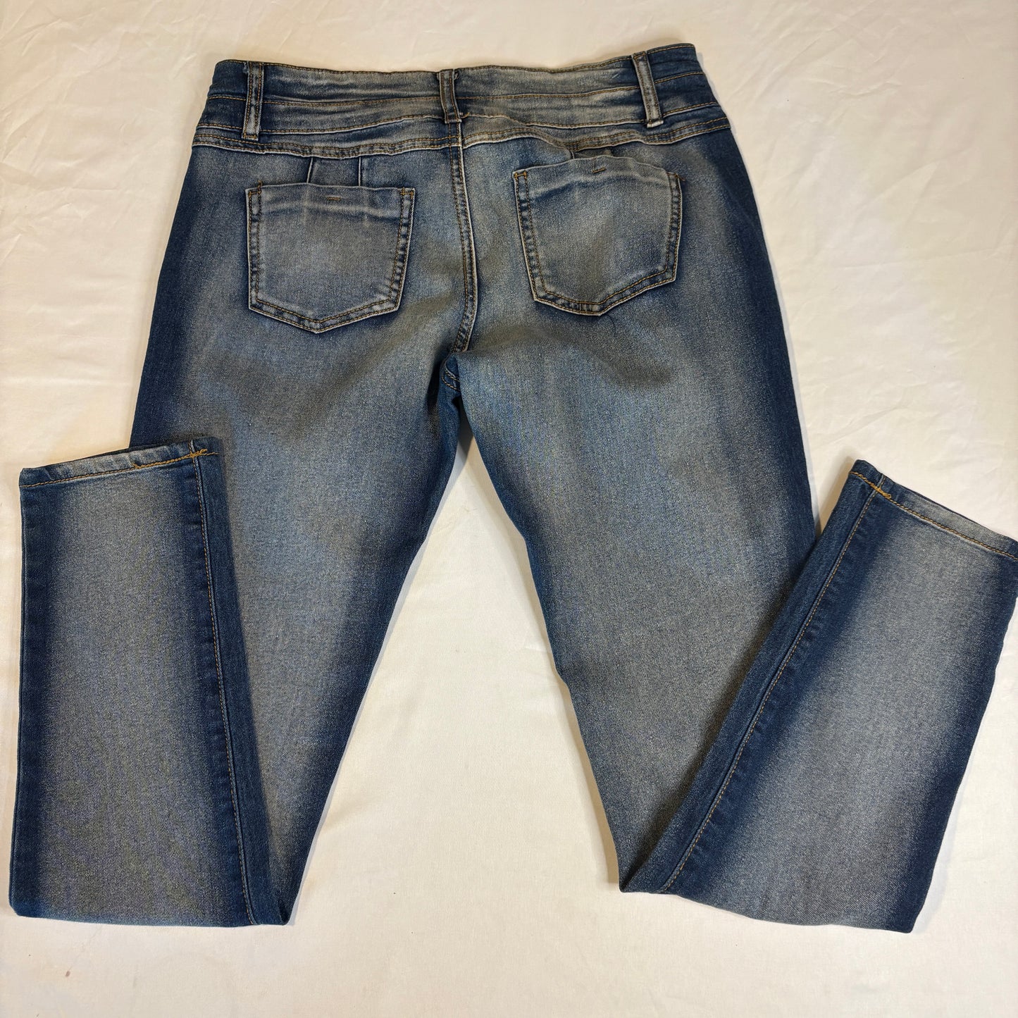 Twilight Jeans Women’s Bootcut Denim Blue Mid Rise Stretch Casual Faded Wash Pants