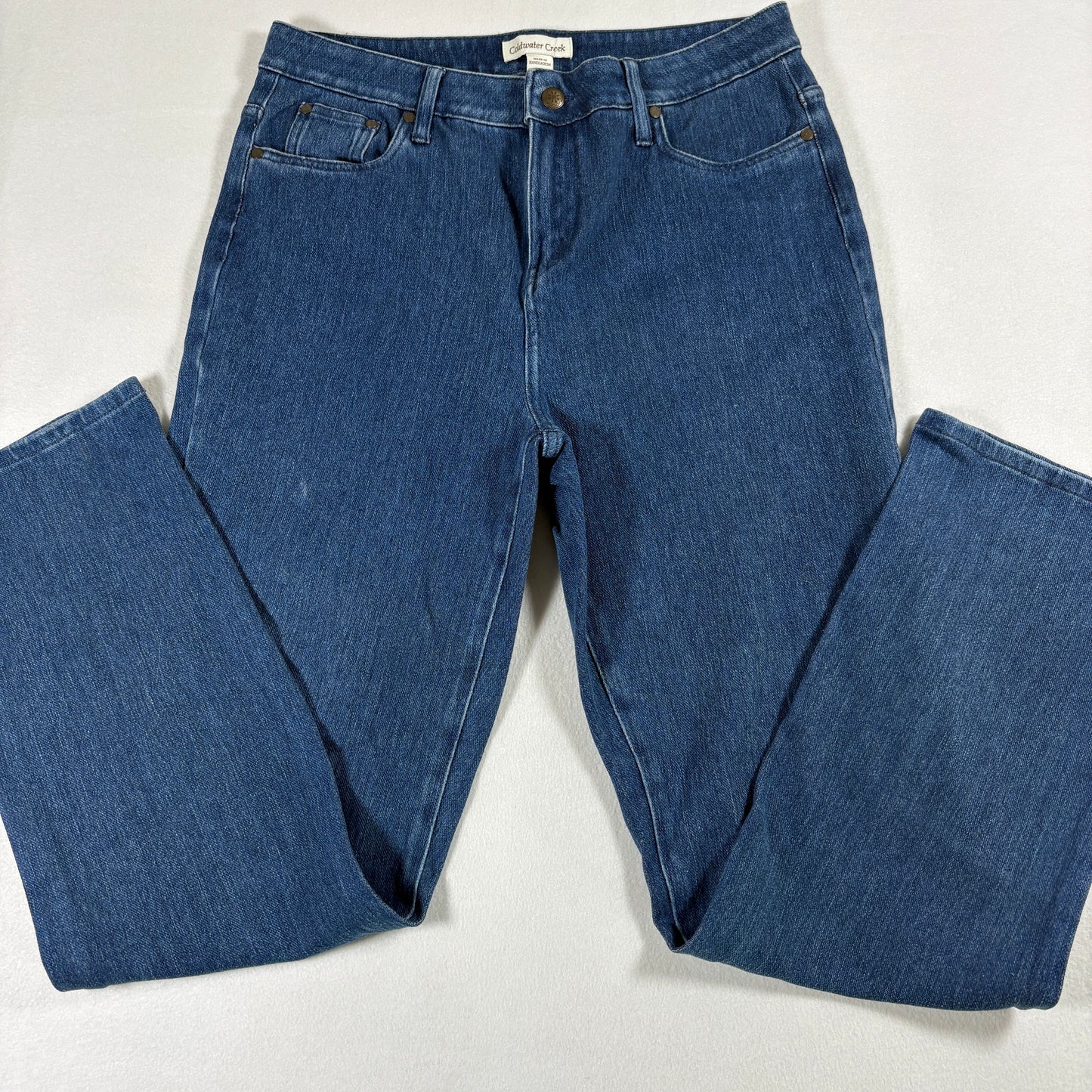 Coldwater Creek Womens Jeans 10 Blue Baggy Relaxed Fit High Rise Y2K Vintage