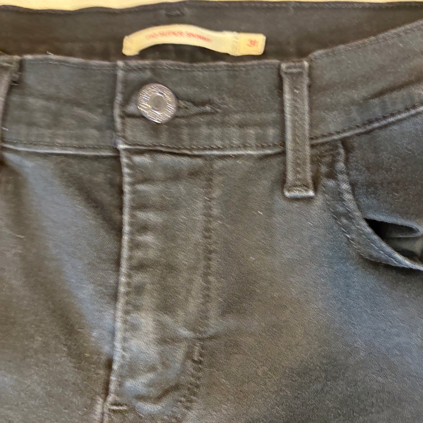 Levi’s Women’s W31 L30 Black Skinny Jeans Mid Rise Stretch Denim Levi Strauss Co