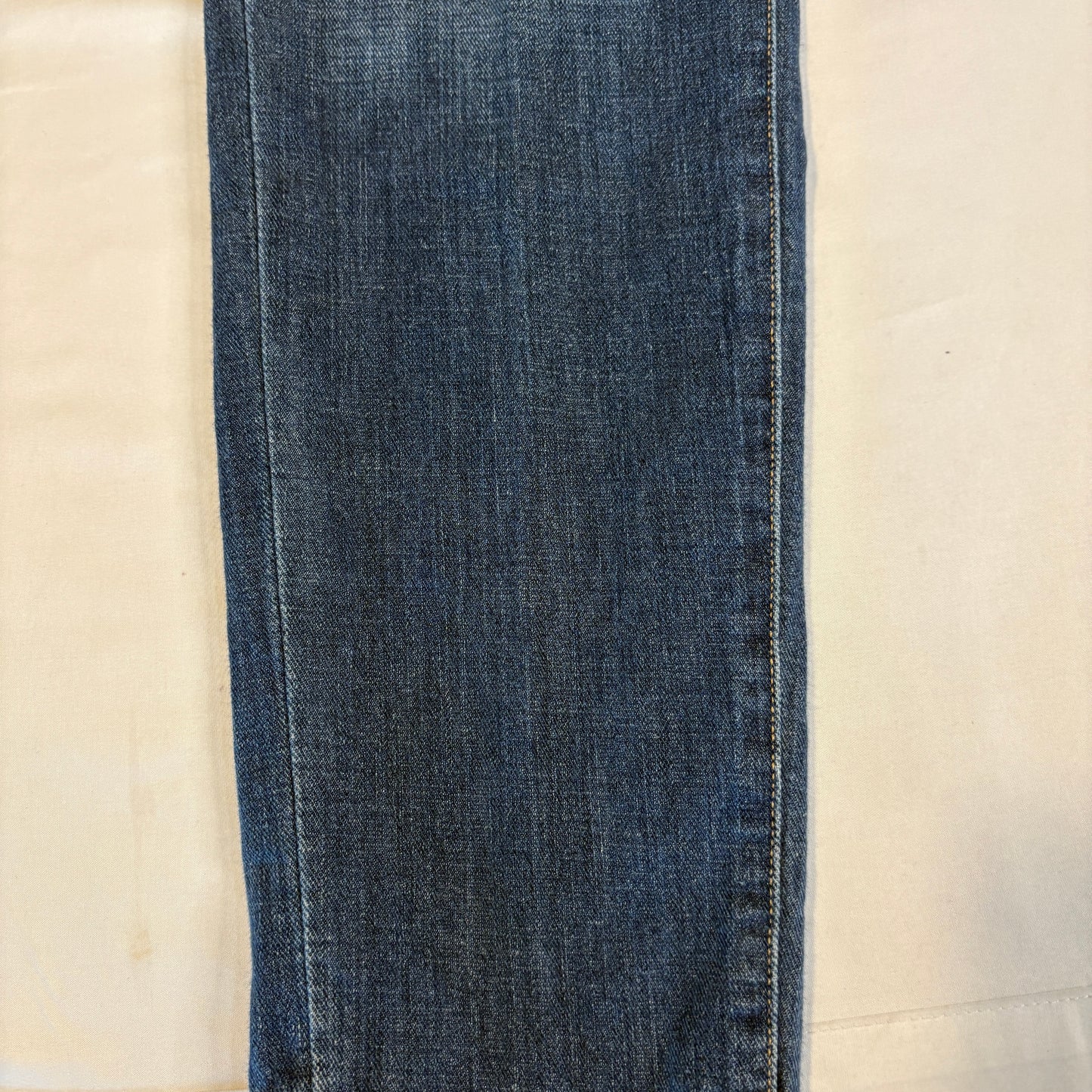 Lucky Brand Women’s Size 12/31 Charlie Capri Blue Jeans Distressed Bootcut Denim