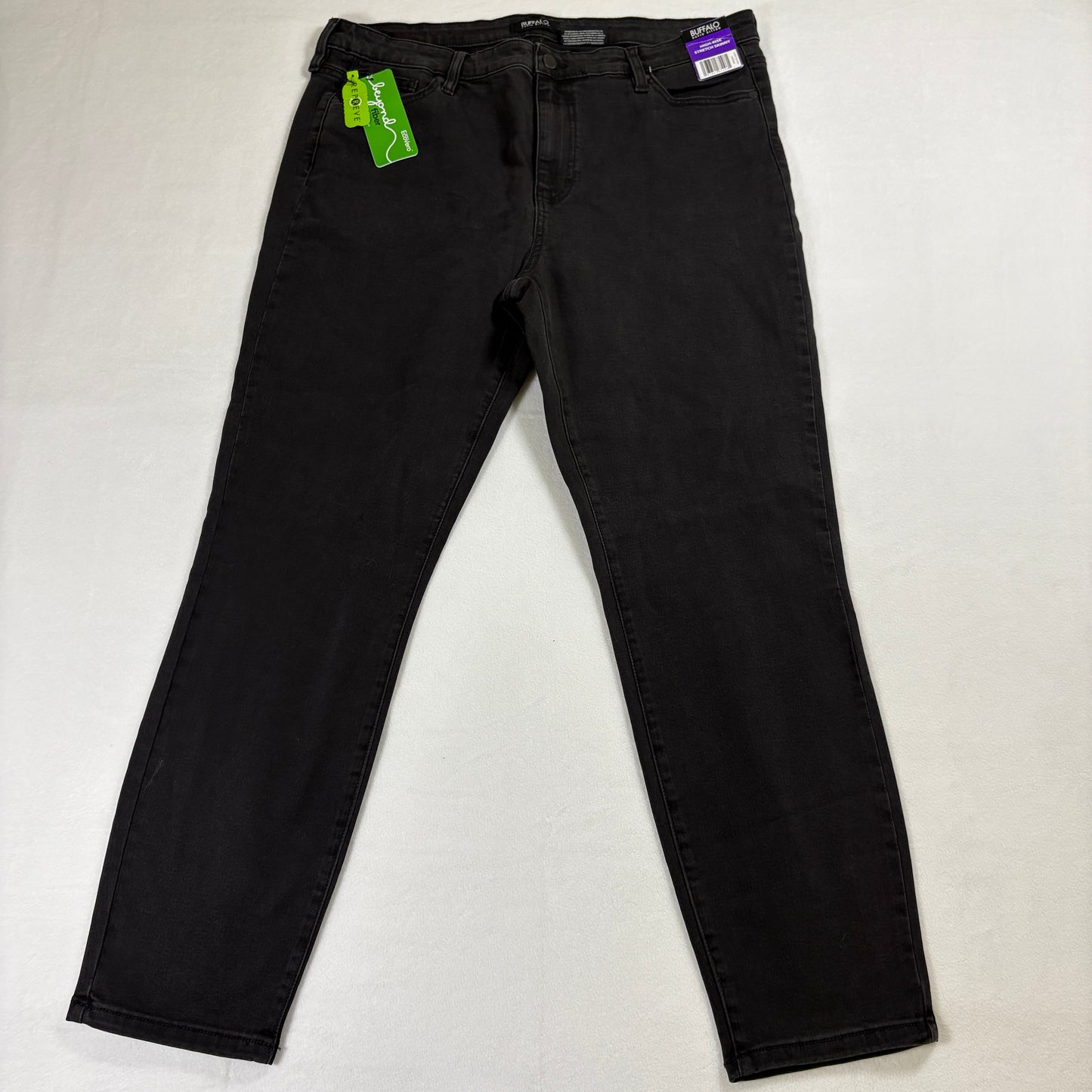 Buffalo Jeans Womens 14 High Rise Skinny Black Stretch Denim NWT Modern Fit New!