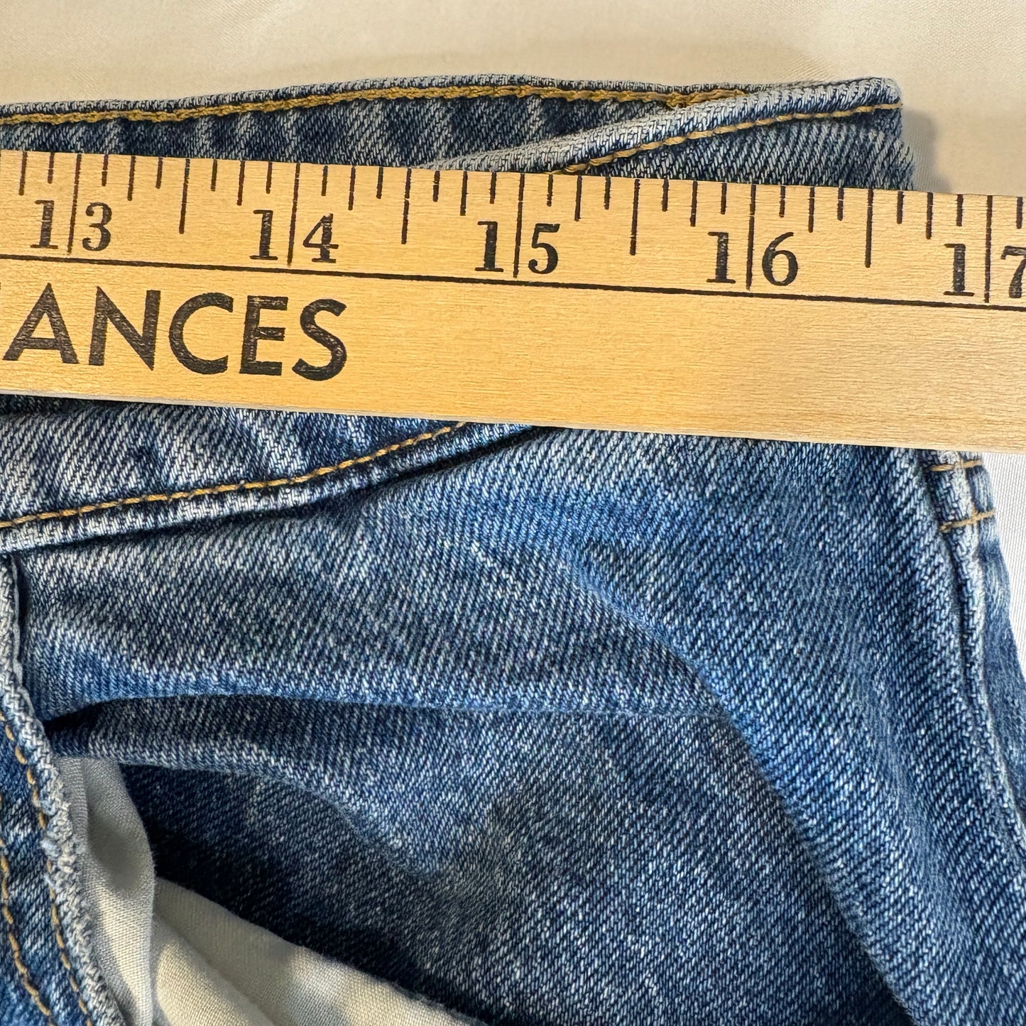 Wild Fable Women’s 14W Highest Rise Baggy Jeans Blue Distressed Ripped Knees Denim