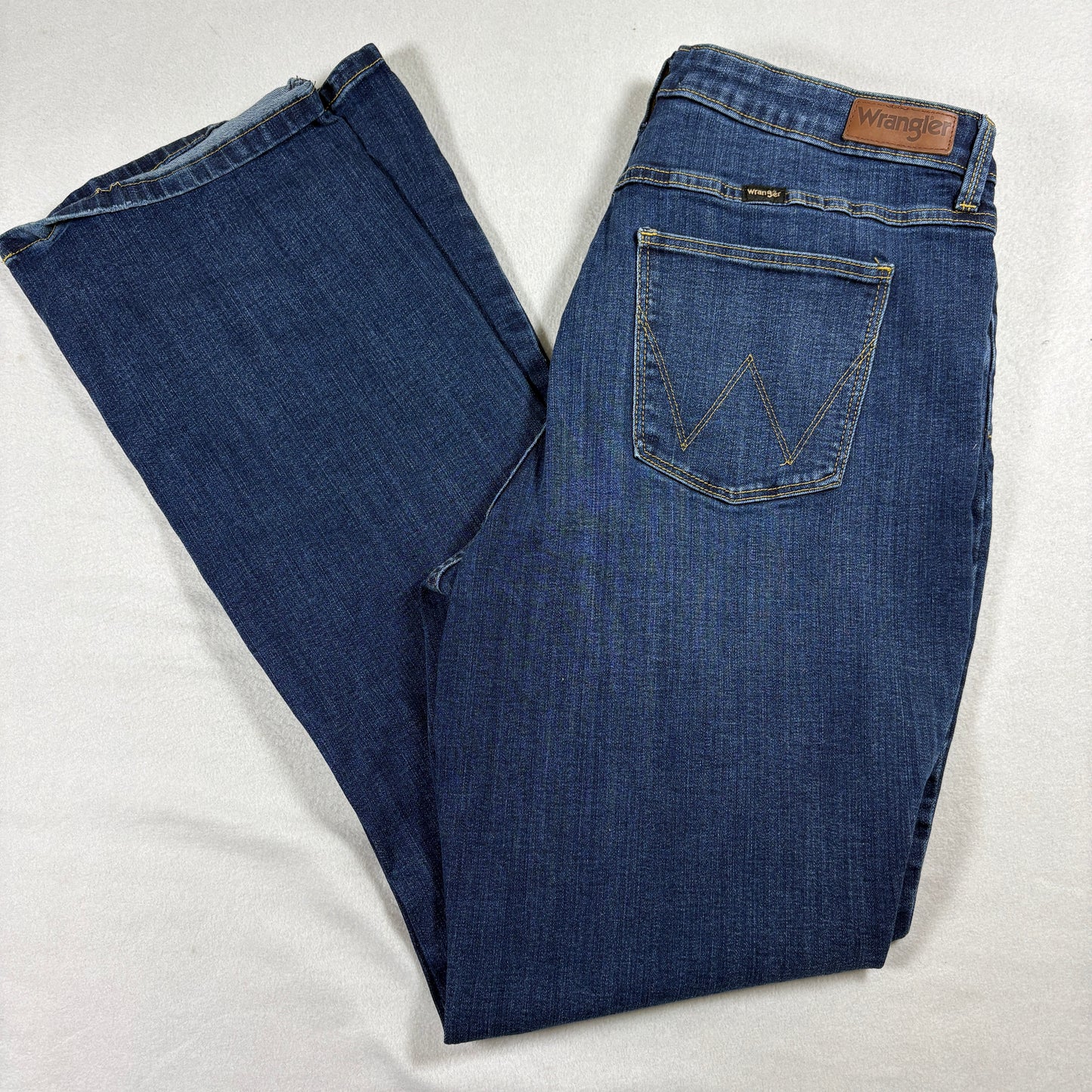 Wrangler Jeans Womens 16x34 High Rise Bold Bootcut Stretch Blue Denim