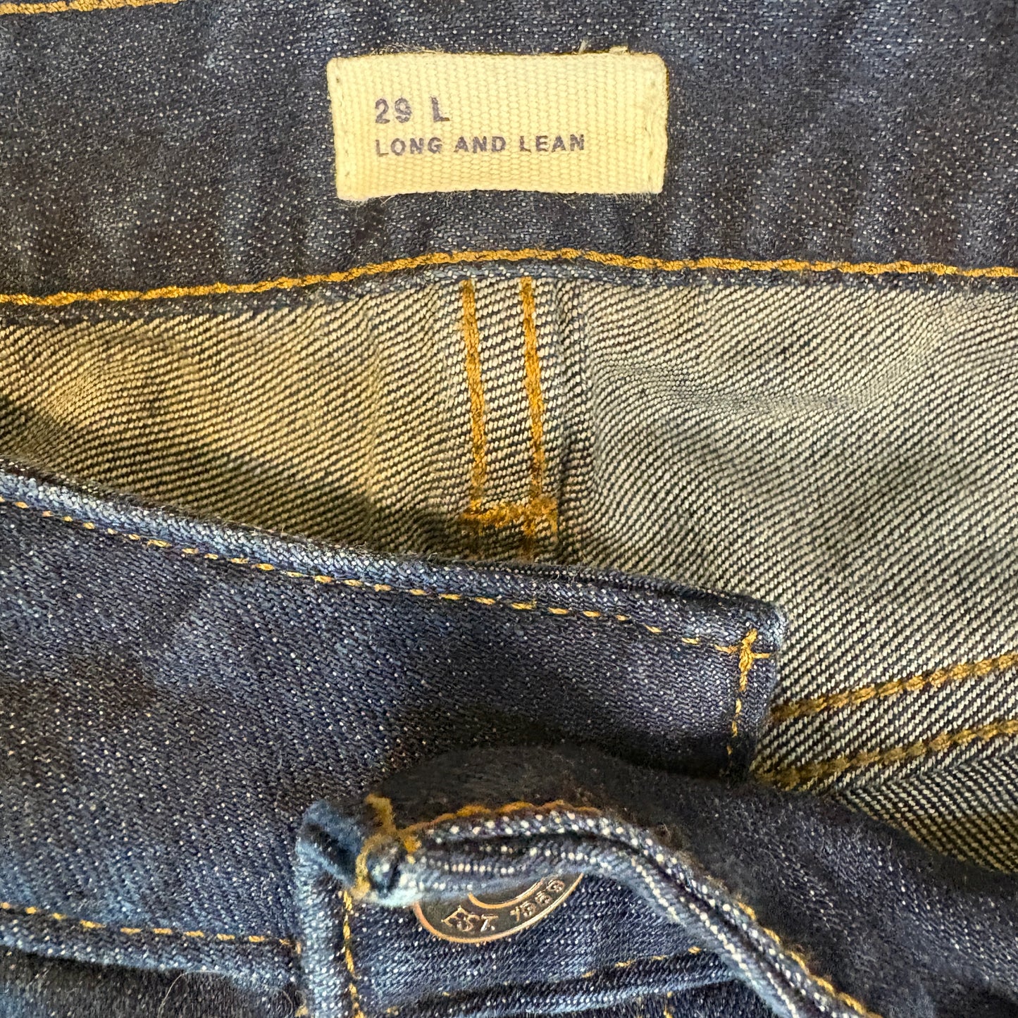 GAP Women’s 29 Long & Lean Dark Wash Jeans Flare Bootcut Stretch Denim Pants