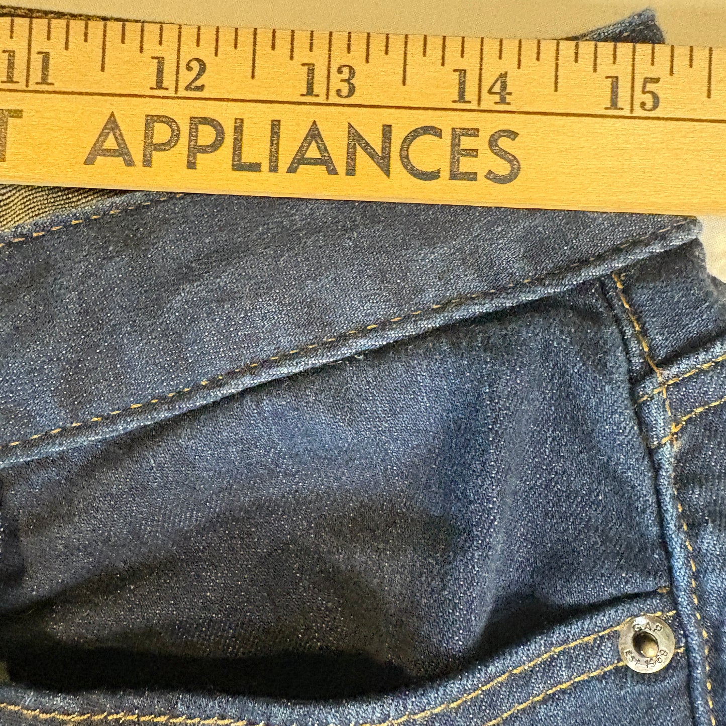 GAP Women’s 29 Long & Lean Dark Wash Jeans Flare Bootcut Stretch Denim Pants