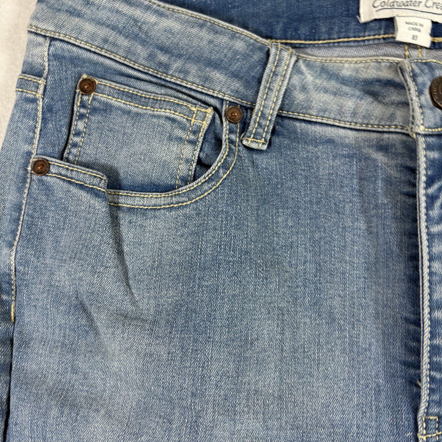 Coldwater Creek Womens Jeans 10 Light Wash Baggy Relaxed Fit Y2K High Rise