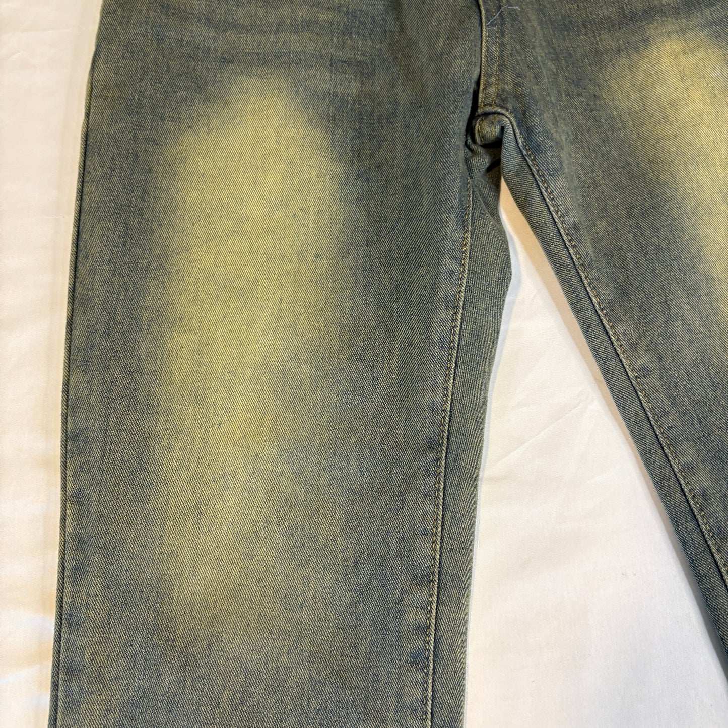 Women’s Size Large Light Wash Flare Jeans Vintage 90s Y2K Style High Waist Denim