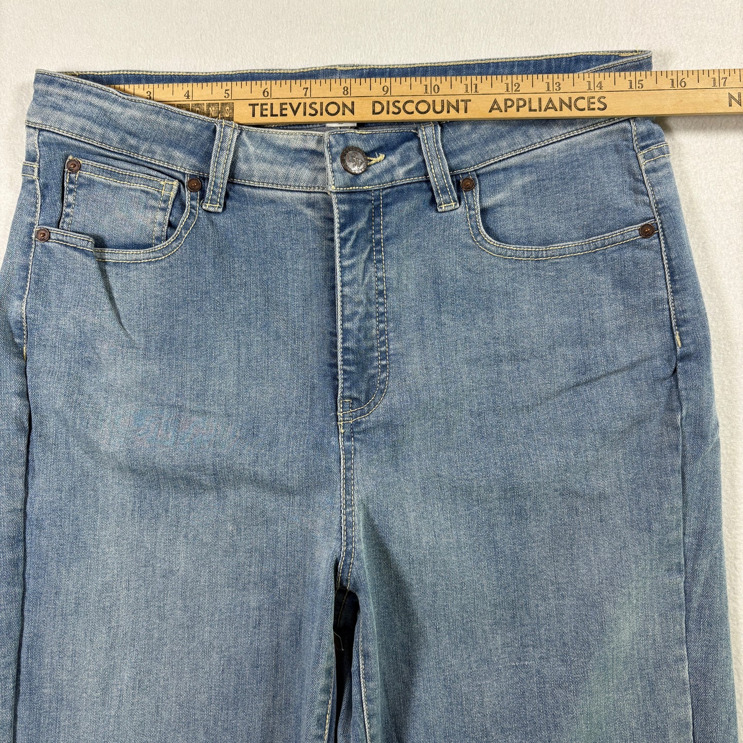 Coldwater Creek Womens Jeans 10 Light Wash Baggy Relaxed Fit Y2K High Rise