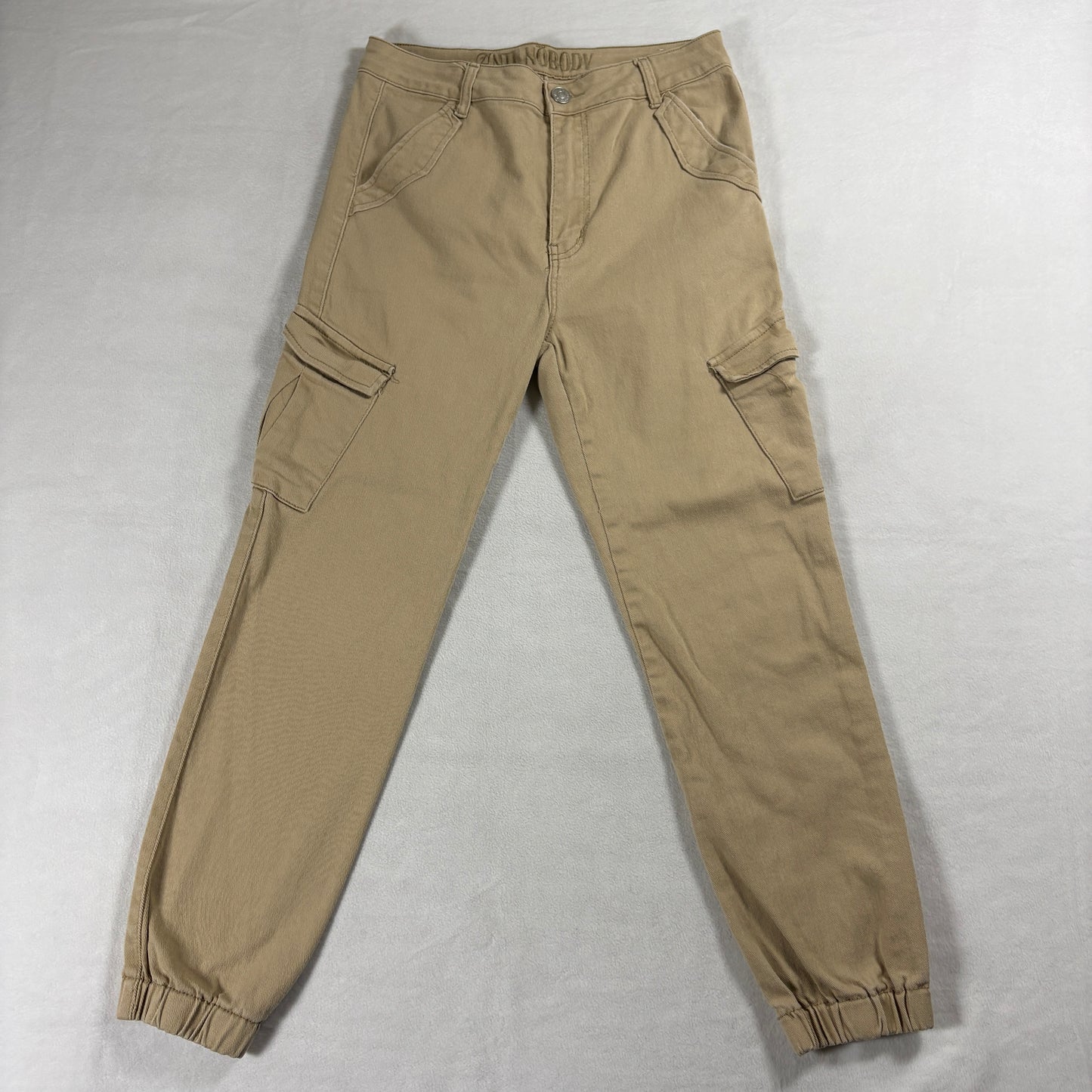 Anti Nobody Girls 9/10 Cargo Jogger Pants Khaki Stretch Cotton Casual