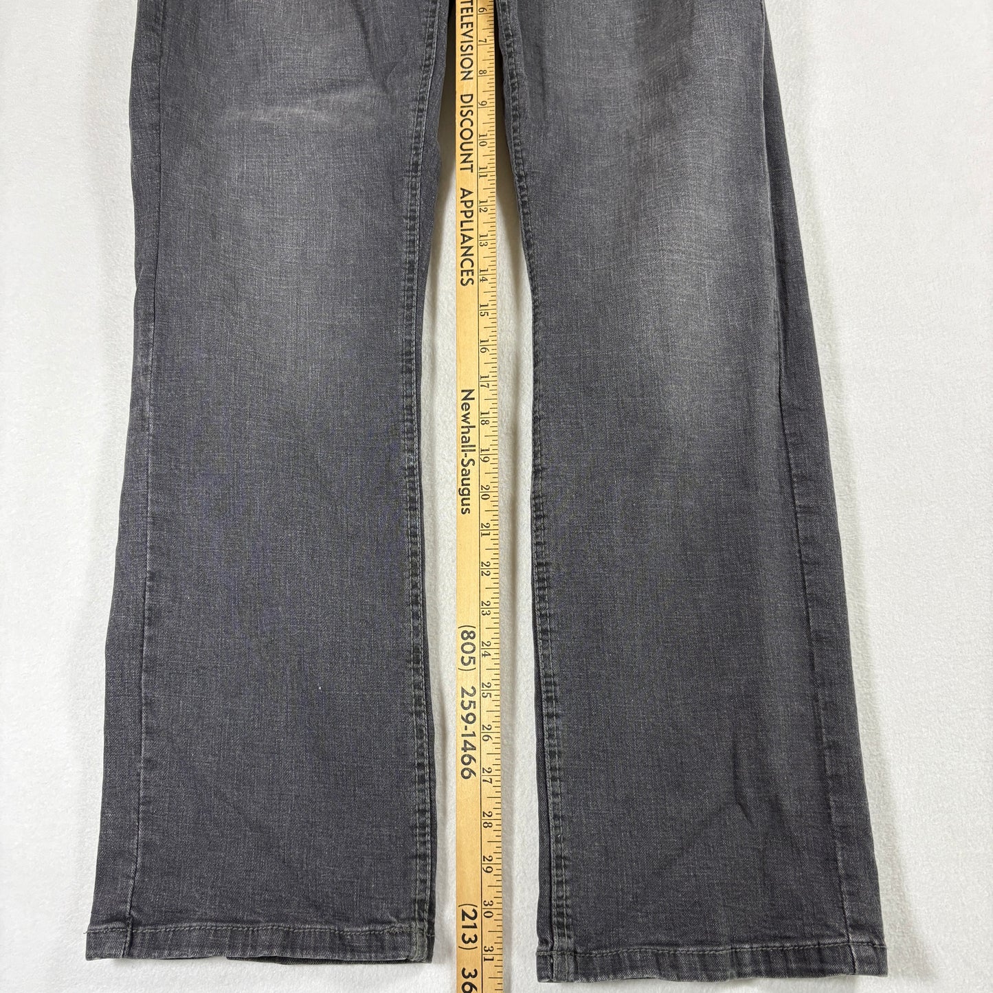 Urban Star Mens Jeans 32x32 Black Denim Stretch Straight Y2K Vintage Grunge
