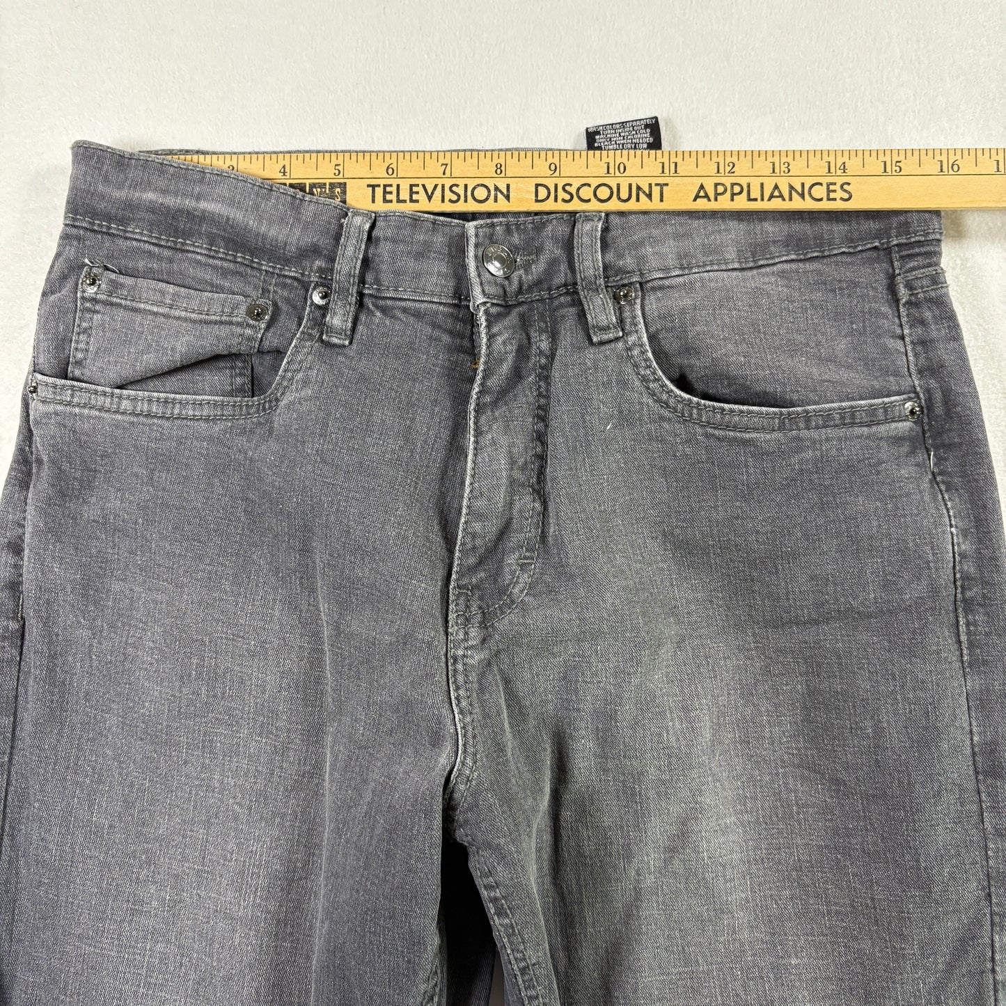 Urban Star Mens Jeans 32x32 Black Denim Stretch Straight Y2K Vintage Grunge