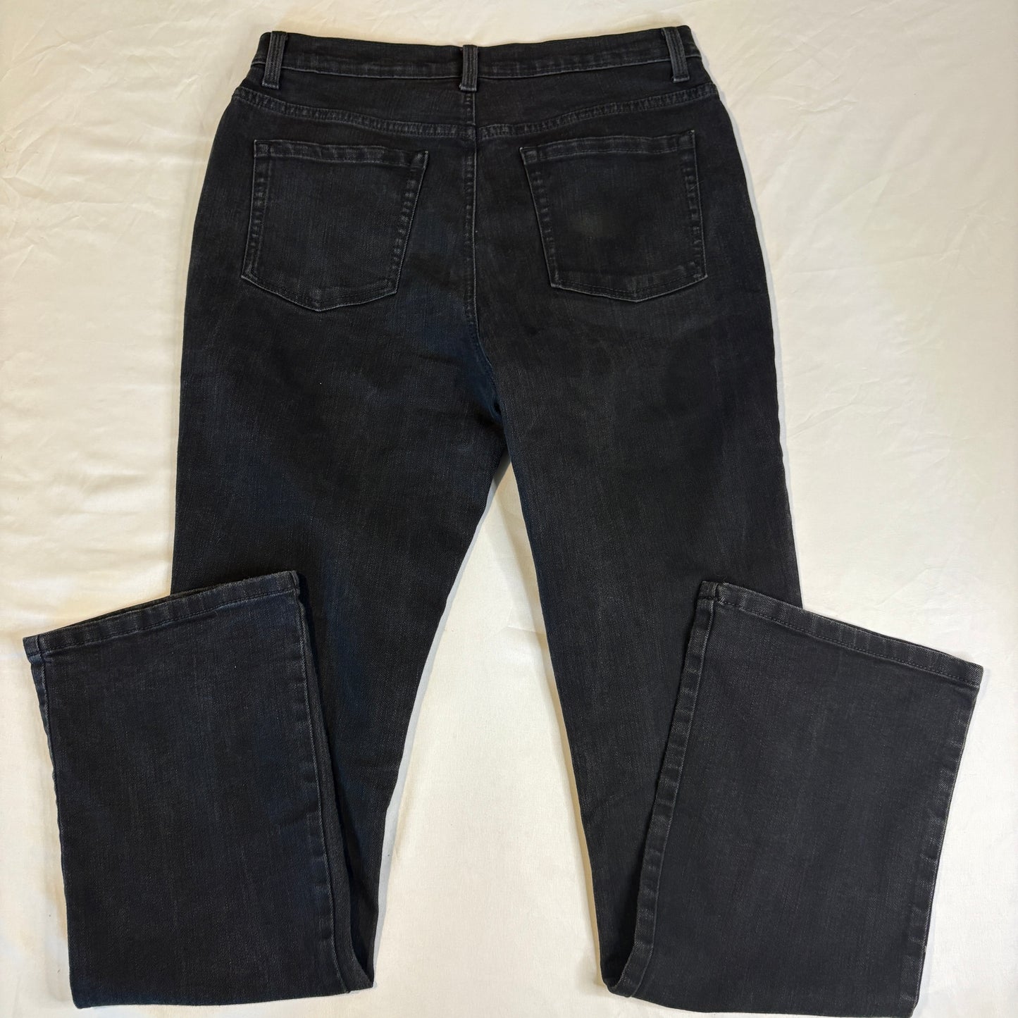 Gloria Vanderbilt Amanda Women’s Size 8 Black Bootcut Jeans Mid Rise Stretch Denim