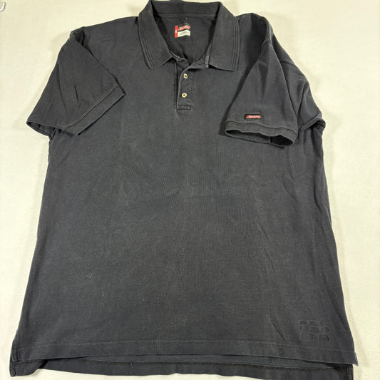Dickies Mens Polo Shirt 2XL Black Short Sleeve Workwear Casual Classic Cotton