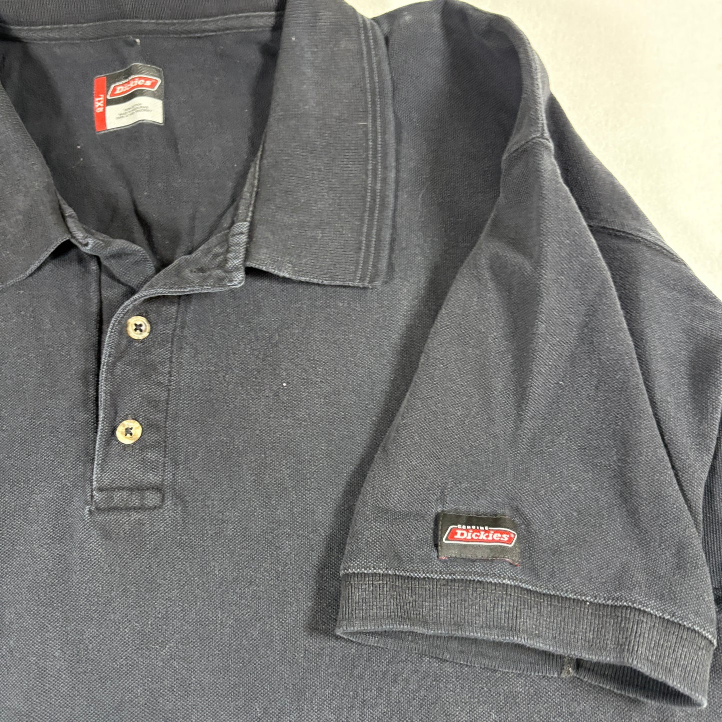 Dickies Mens Polo Shirt 2XL Black Short Sleeve Workwear Casual Classic Cotton