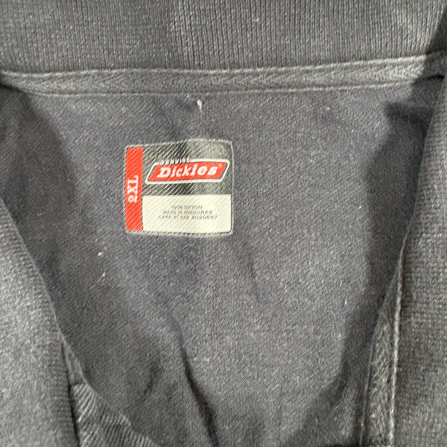 Dickies Mens Polo Shirt 2XL Black Short Sleeve Workwear Casual Classic Cotton