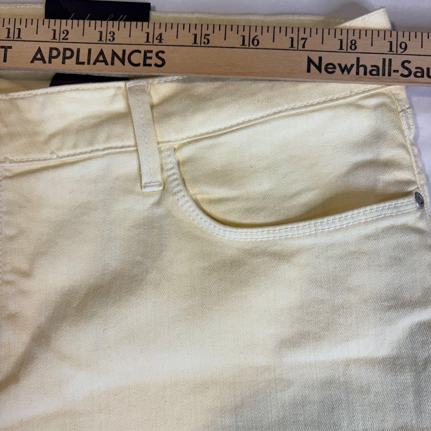 NYDJ Women's 18P Petite Yellow Bootcut Jeans Stretch Denim NWT Made in USA