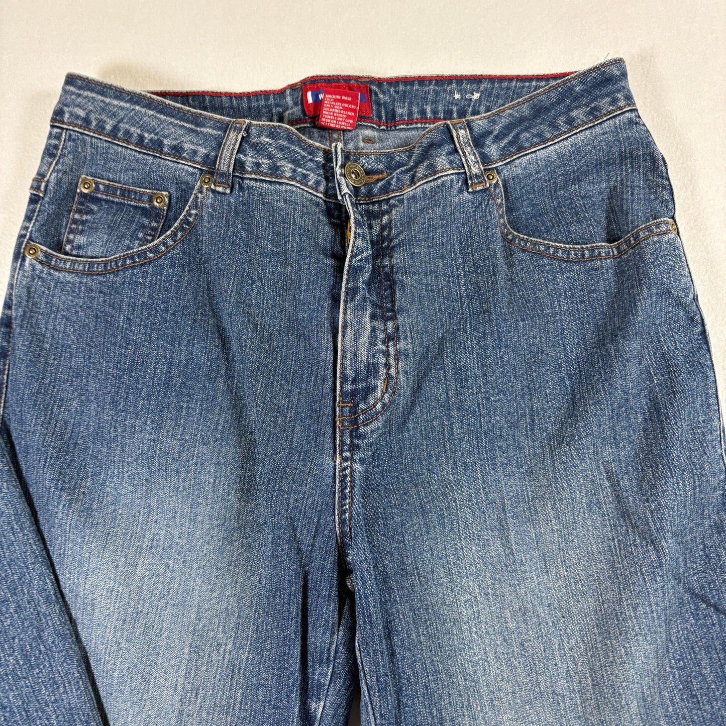 Westport Womens Jeans 10 Blue Denim Stretch High Rise Vintage Y2K Straight Leg