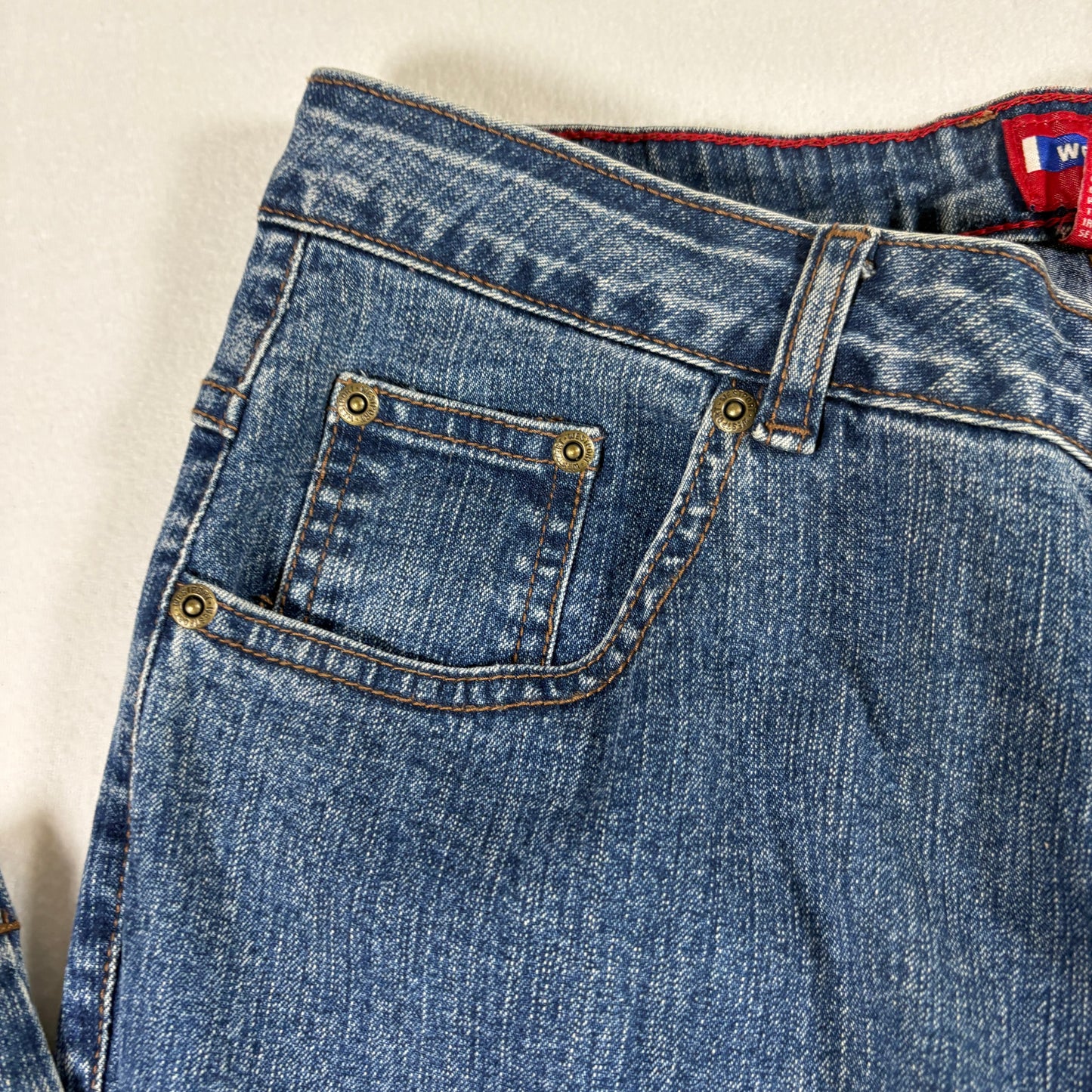 Westport Womens Jeans 10 Blue Denim Stretch High Rise Vintage Y2K Straight Leg