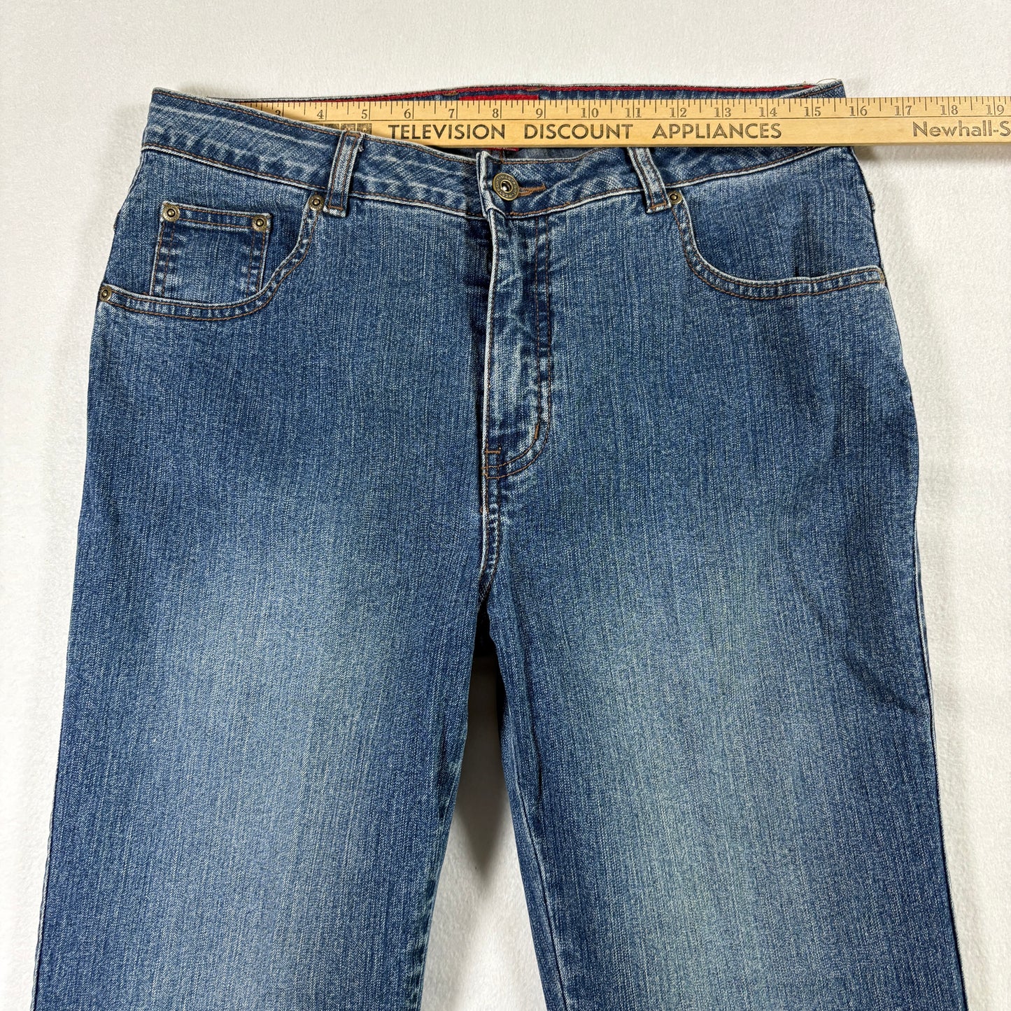 Westport Womens Jeans 10 Blue Denim Stretch High Rise Vintage Y2K Straight Leg