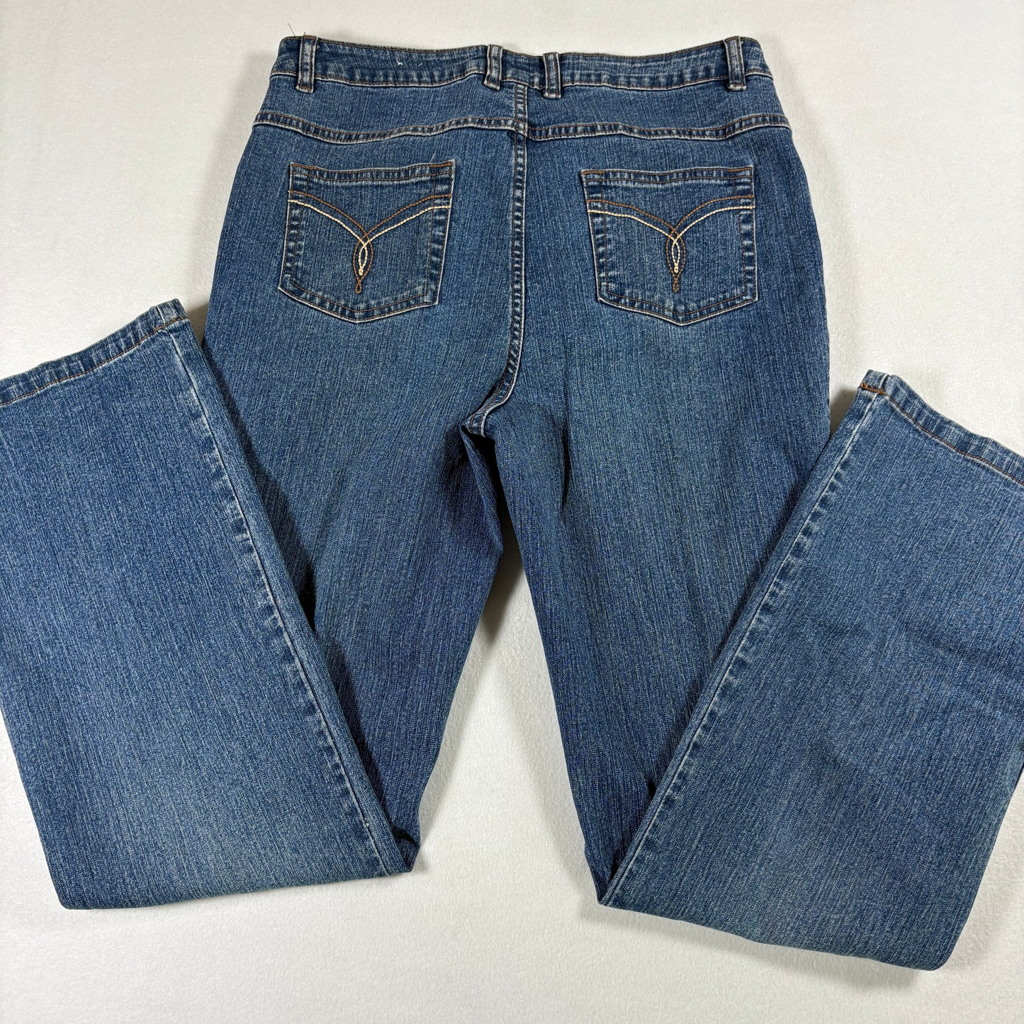 Westport Womens Jeans 10 Blue Denim Stretch High Rise Vintage Y2K Straight Leg