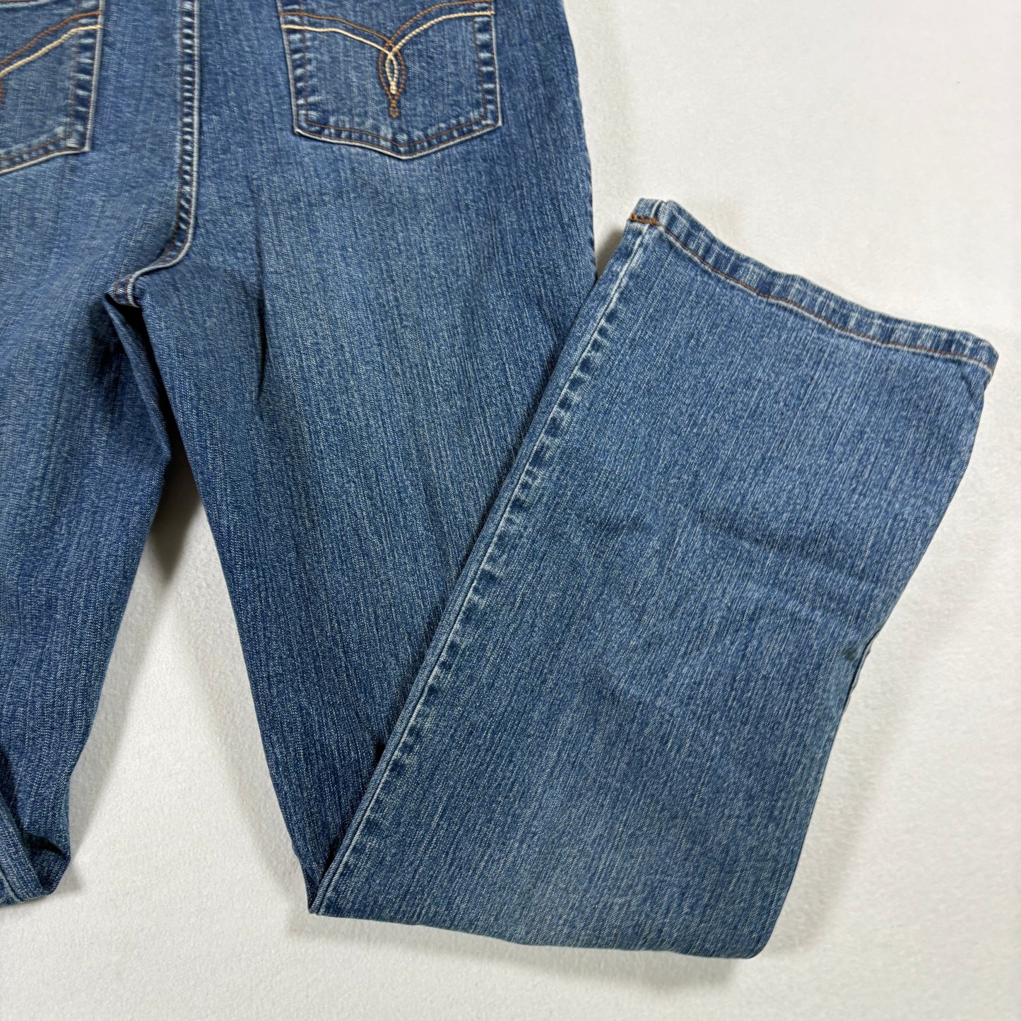 Westport Womens Jeans 10 Blue Denim Stretch High Rise Vintage Y2K Straight Leg
