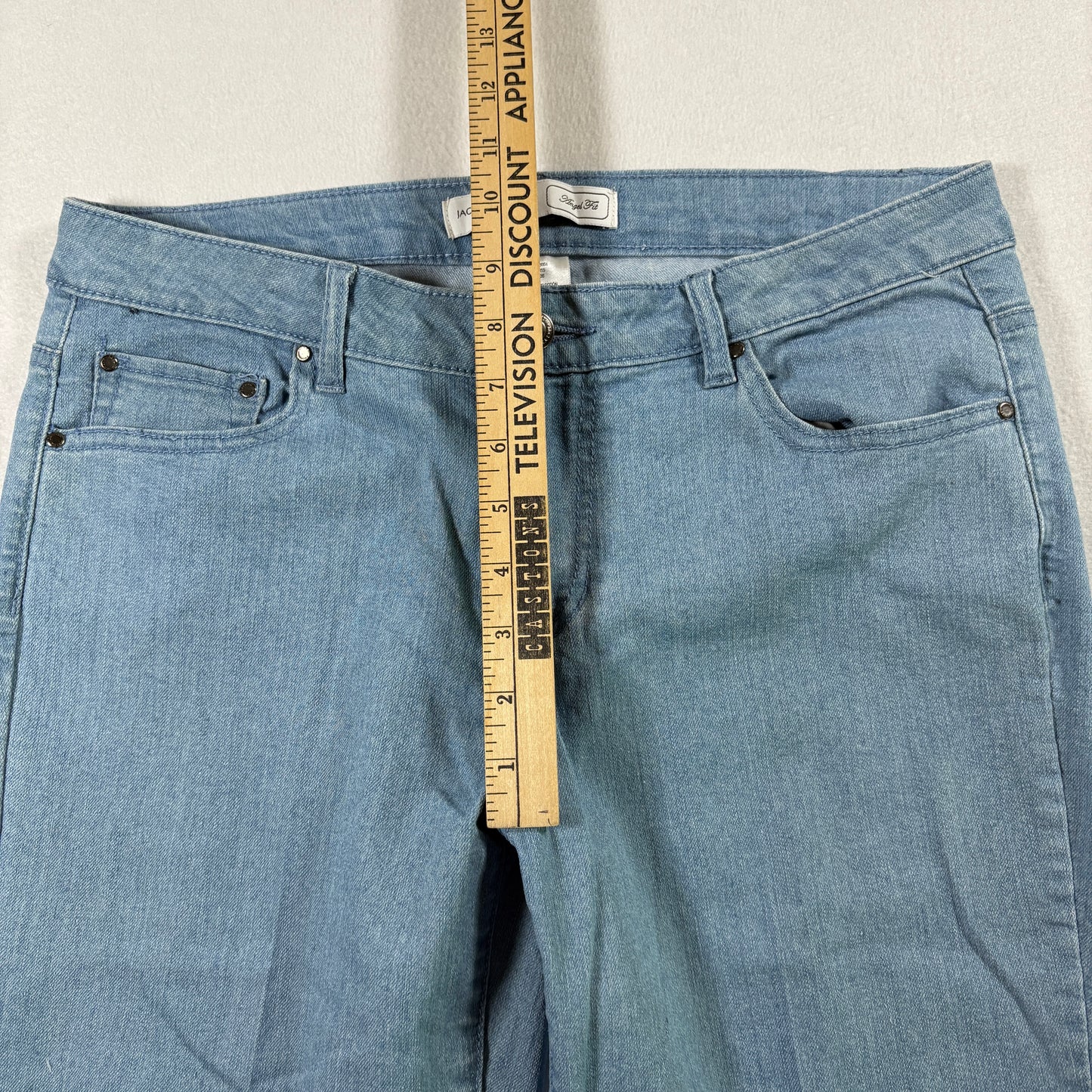 Jaclyn Smith Womens Jeans 10 Light Blue Denim Angel Fit High Rise Vintage Y2K