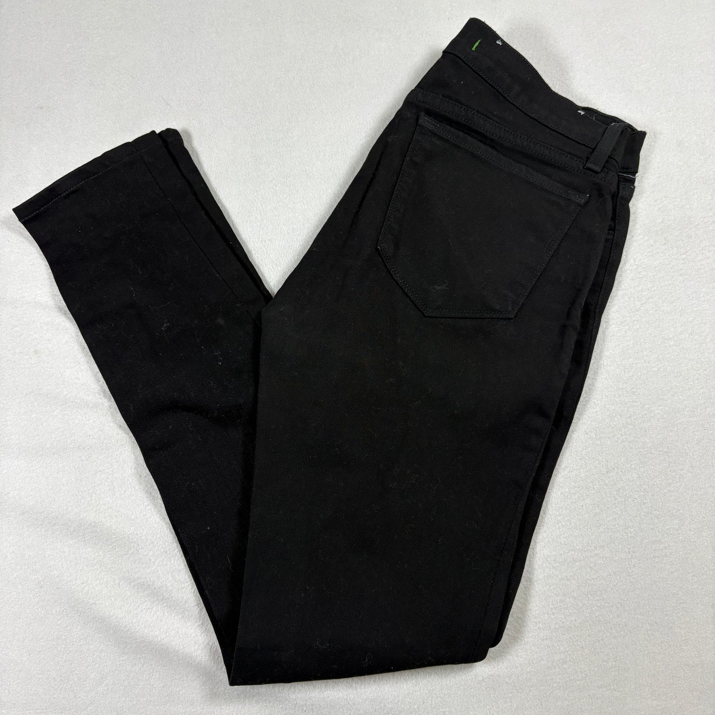 J Brand Jeans Womens 28 Black Skinny Stretch Denim Mid Rise Classic Minimalist
