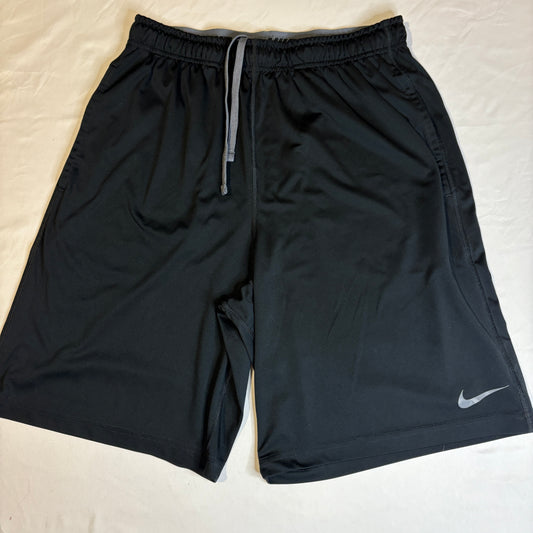 Nike Dri-Fit Training Shorts Mens Large Black Athletic Running Gym Basketball L